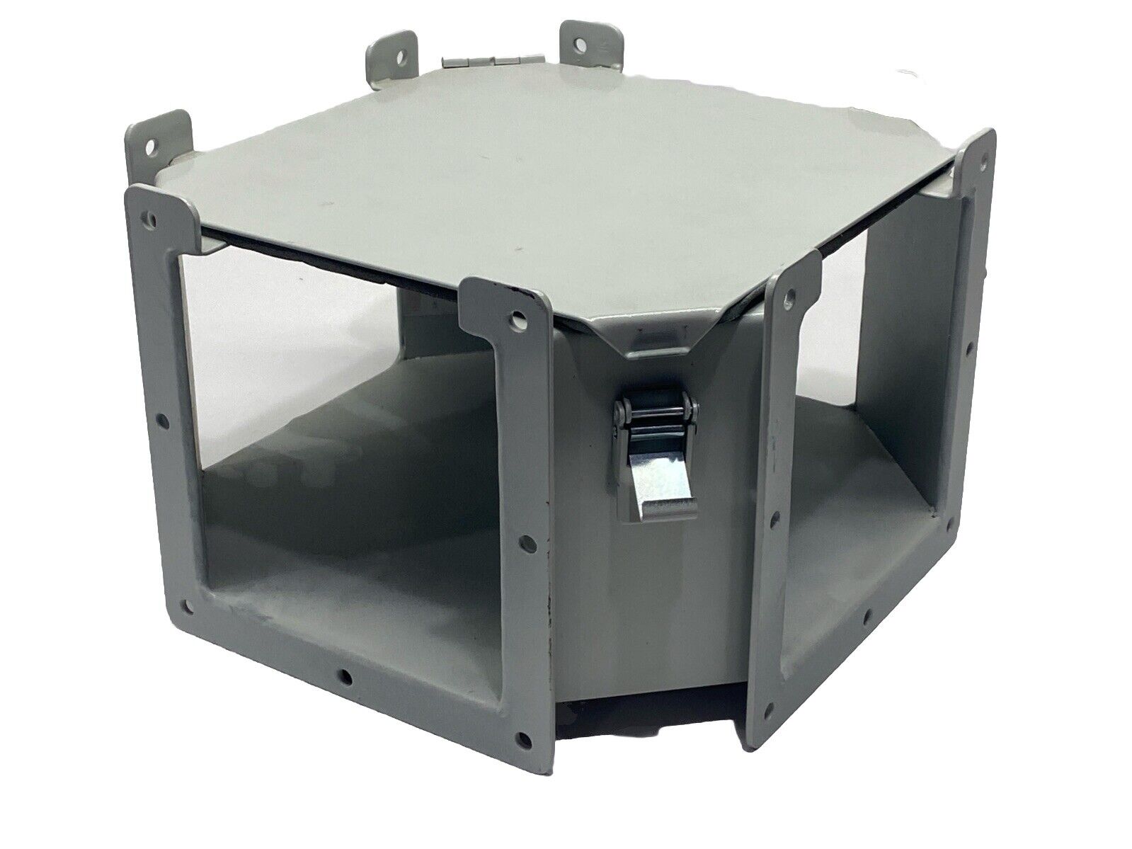 Hoffman F66LC Cross Fitting Lay-In Hinged-Cover 6.00x6.00 Gray Steel - Maverick Industrial Sales