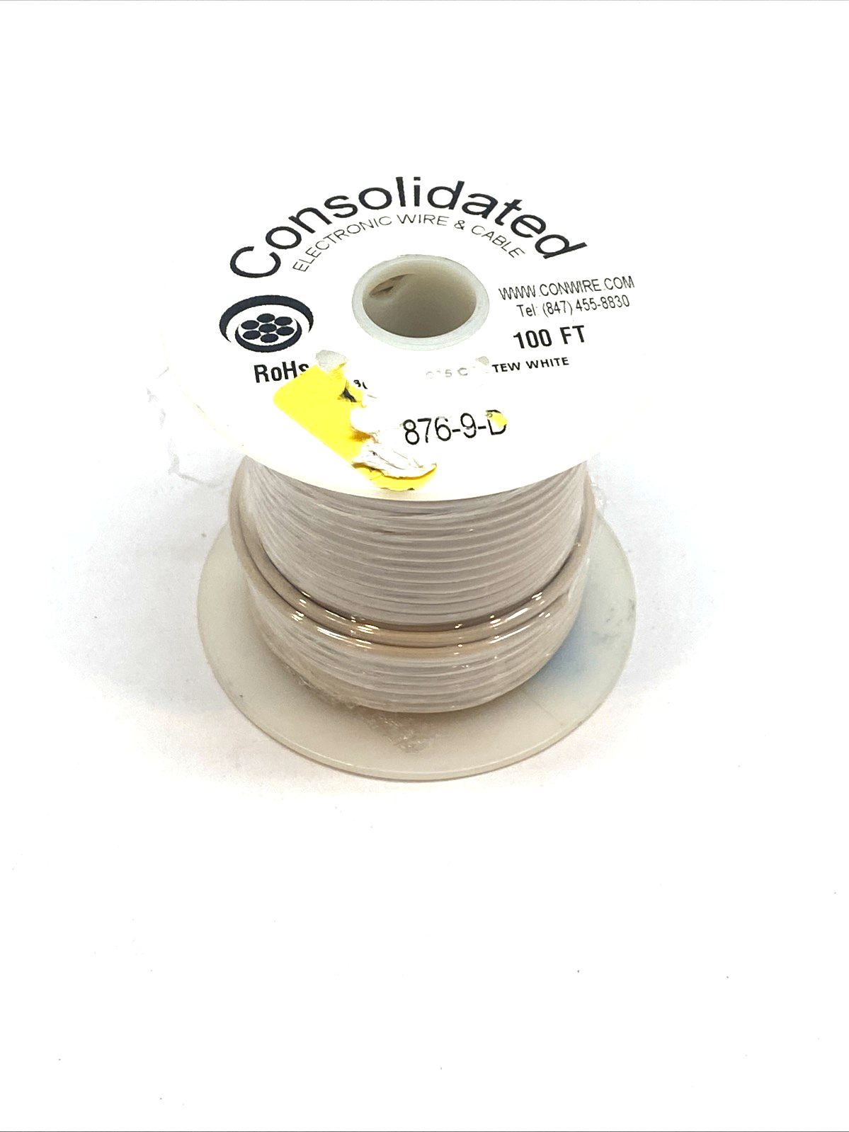 Consolidated Electronic Wire 876-9-D Hook-Up Wire 20 AWG Stranded Copper - Maverick Industrial Sales