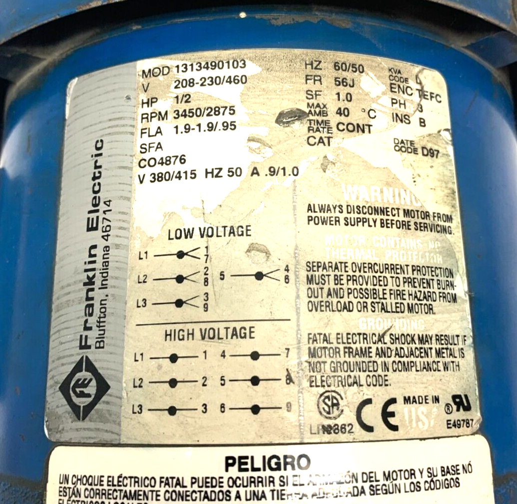 Goulds 1ST1C5F4 NPE Series Centrifugal Pump 1 x 1-1/4-6 3450/2875 RPM 1/2 HP - Maverick Industrial Sales