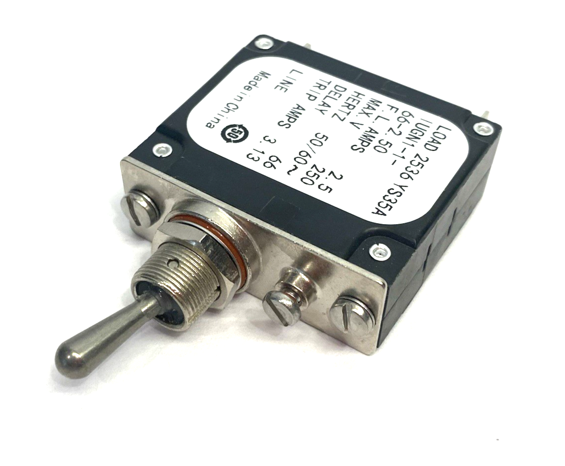 IUGN1-1-66-2.50 | Sensata-Airpax Panel Mount Circuit Breaker, Magnetic 2.5A - New – Open box - Maverick Industrial Sales