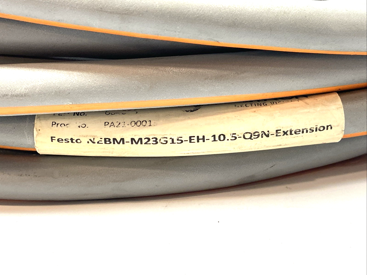 NEBM-M23G15-EH-15-Q9N-R3LEG14 | Festo Motor Extension Cable 15m Length 5251385 - Used - Maverick Industrial Sales