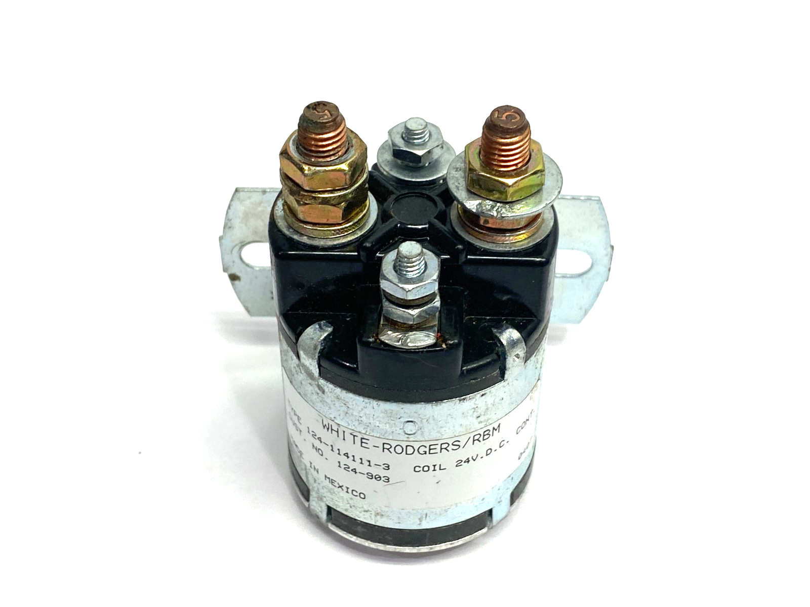 124-114111-3 | White-Rodgers/RBM Power Coil Contactor 24 VDC, Continuous - Used - Maverick Industrial Sales