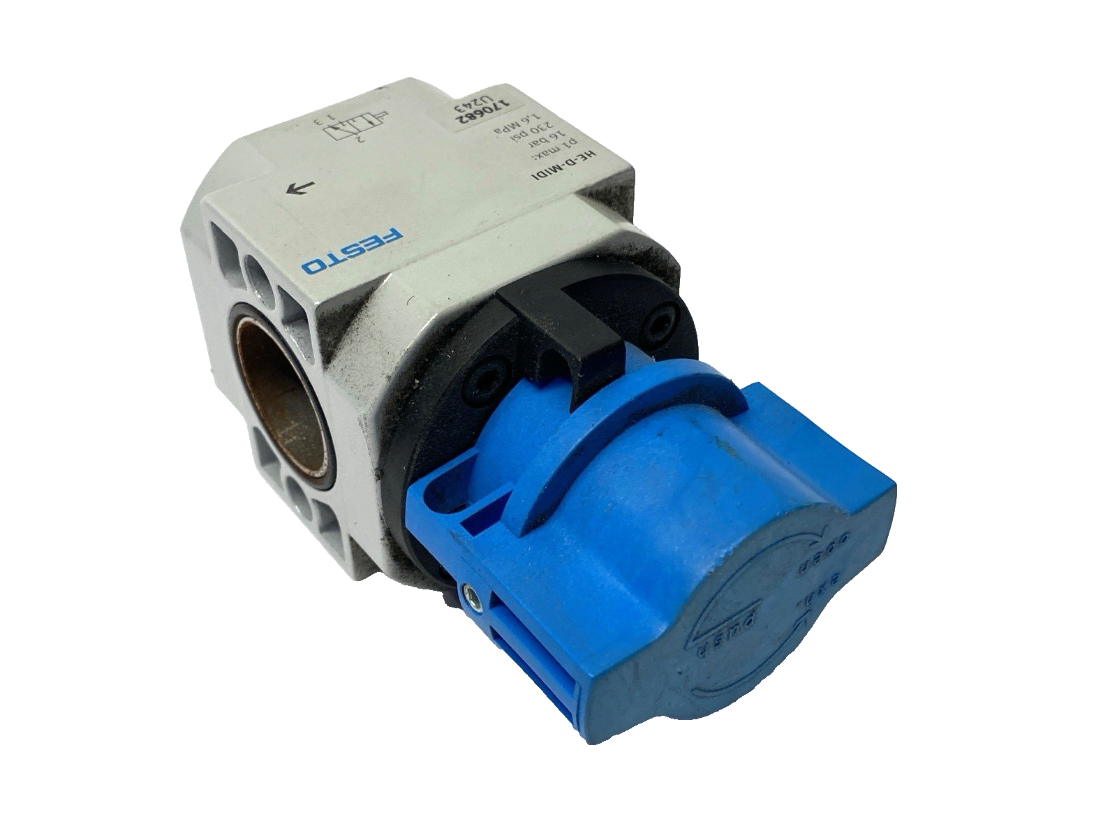 Festo HE-D-MIDI Manual On/Off Valve 230PSI 170682 - Maverick Industrial Sales