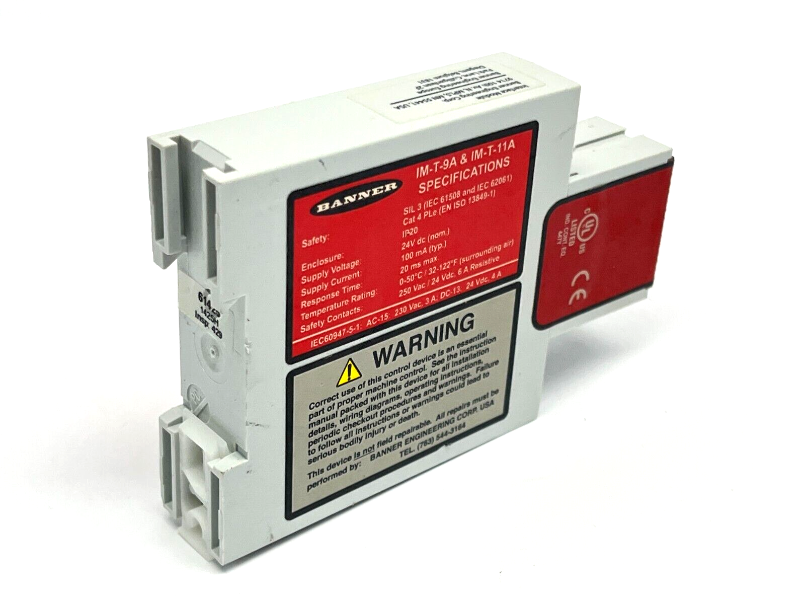 Banner IM-T-9A Light Curtain Machine Safety Relay Module 61425 - Maverick Industrial Sales