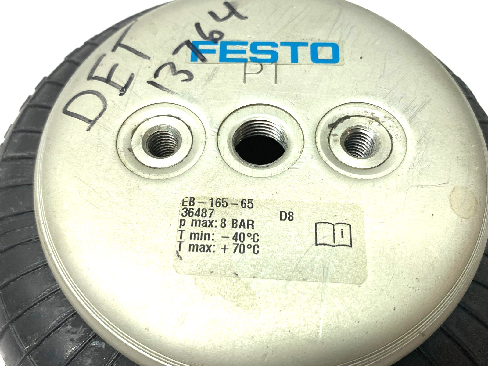 Festo EB-165-65 Bellows Cylinder 65mm Stroke Size 165 1/4" Connection 36487 - Maverick Industrial Sales