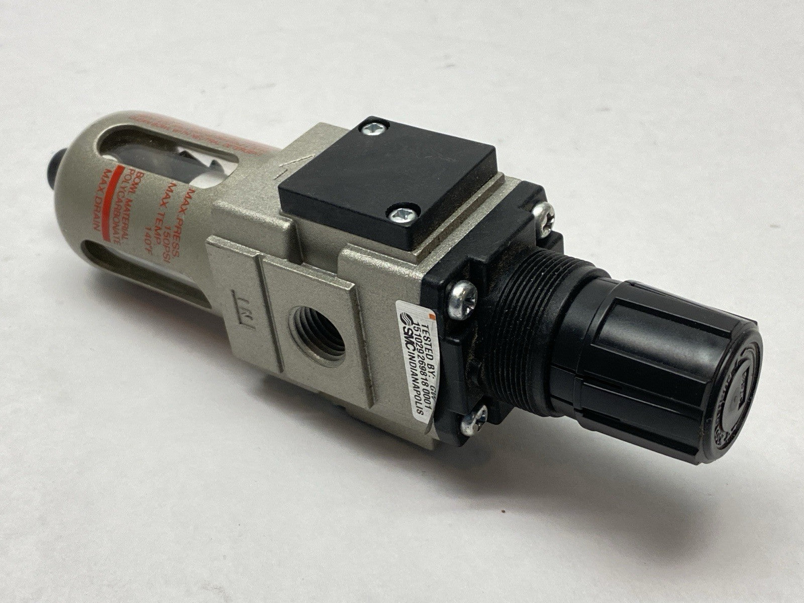 AW20K-N02-1CZ-B-X34US30-100 | SMC Pneumatic Filter Regulator Restricted 3-30psi - New – Open box - Maverick Industrial Sales