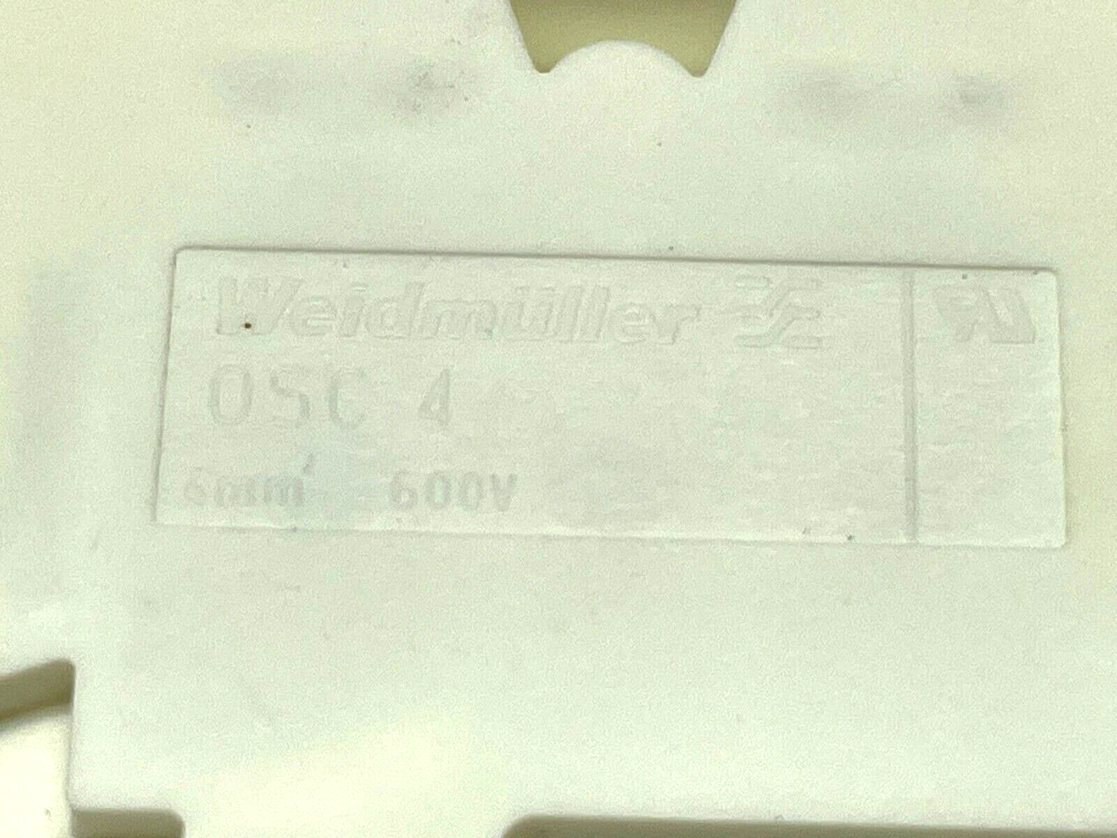 Weidmuller OSC 4 Terminal Block White 600V LOT OF 38 - Maverick Industrial Sales