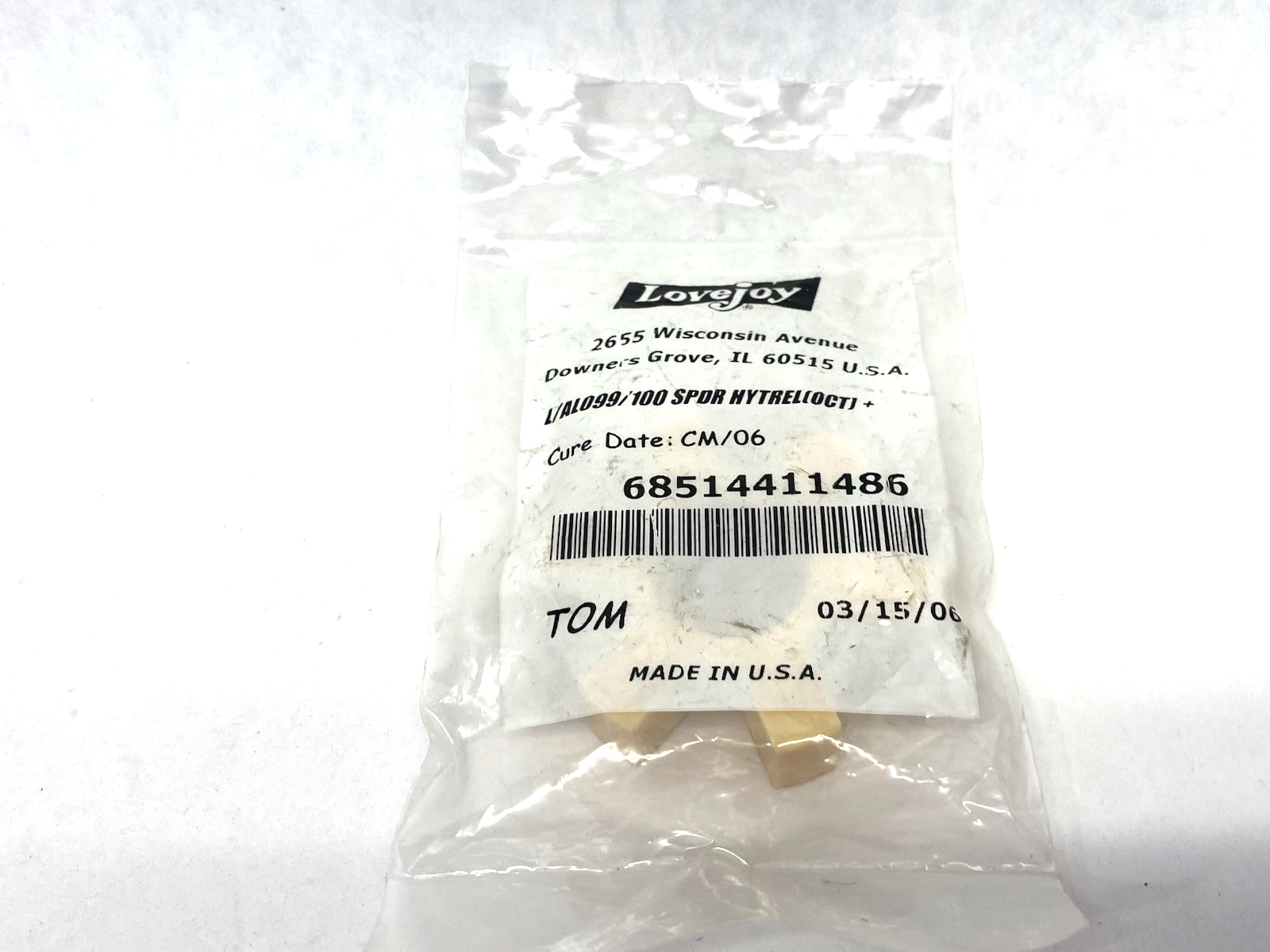 Lovejoy 68514411486 Flexible Spider Coupling L/AL099/100 OCT HYTREL 1 1/32 - Maverick Industrial Sales