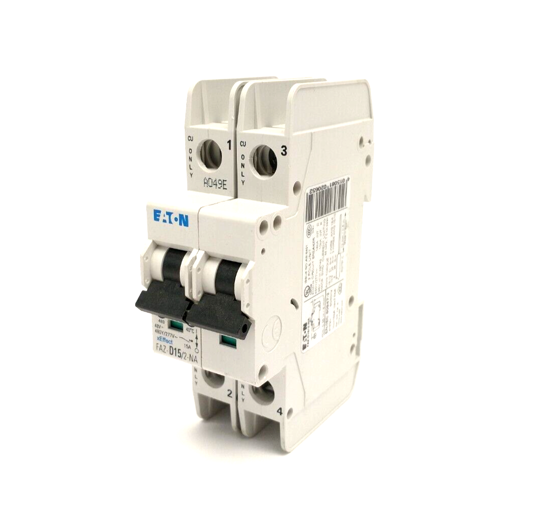 Eaton FAZ-D15/2-NA Minuature Circuit Breaker 2P 15A - Maverick Industrial Sales
