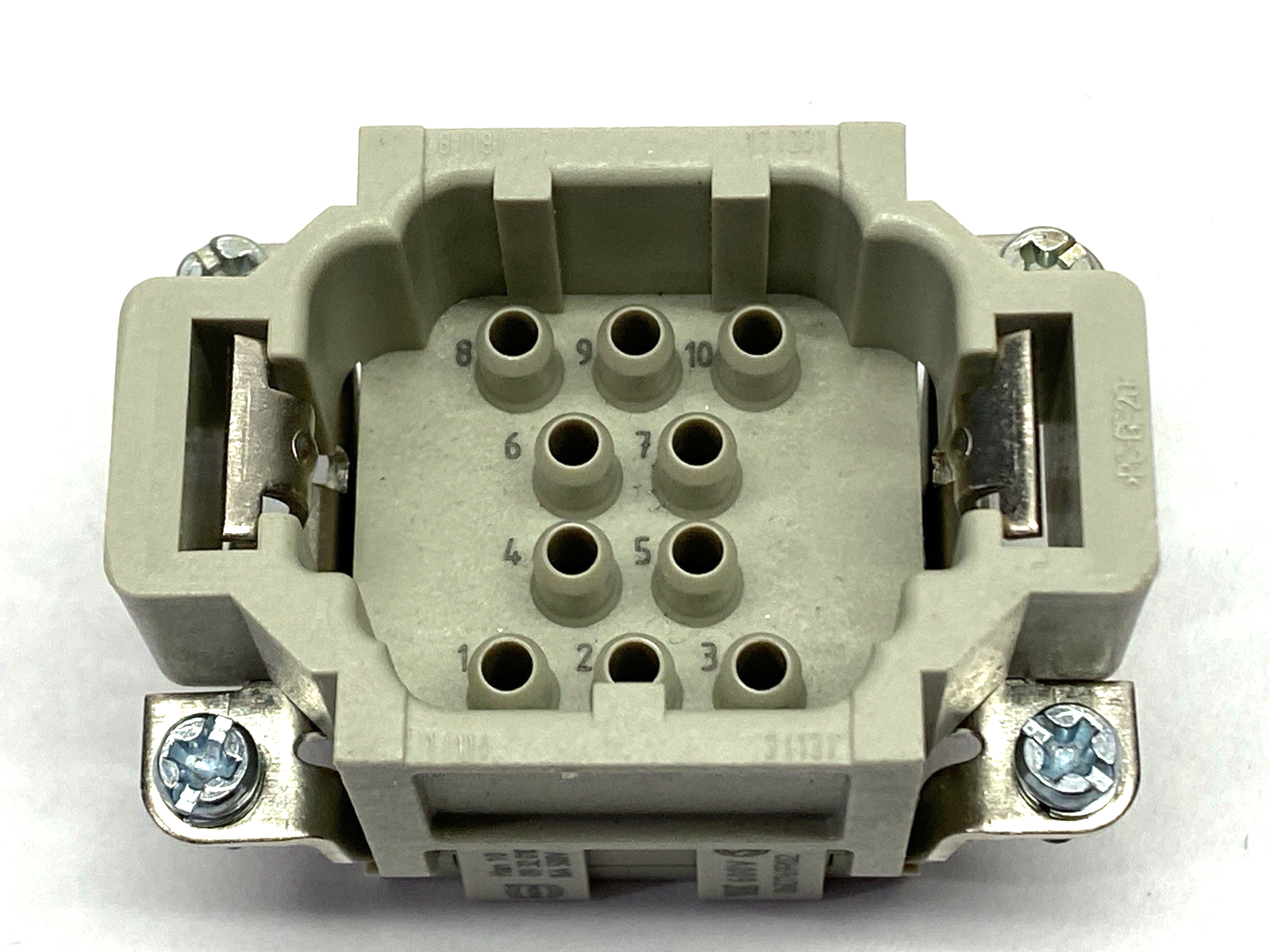 Harting 09320103001 Insert Male Crimp Han 10 EE-M 600V - Maverick Industrial Sales