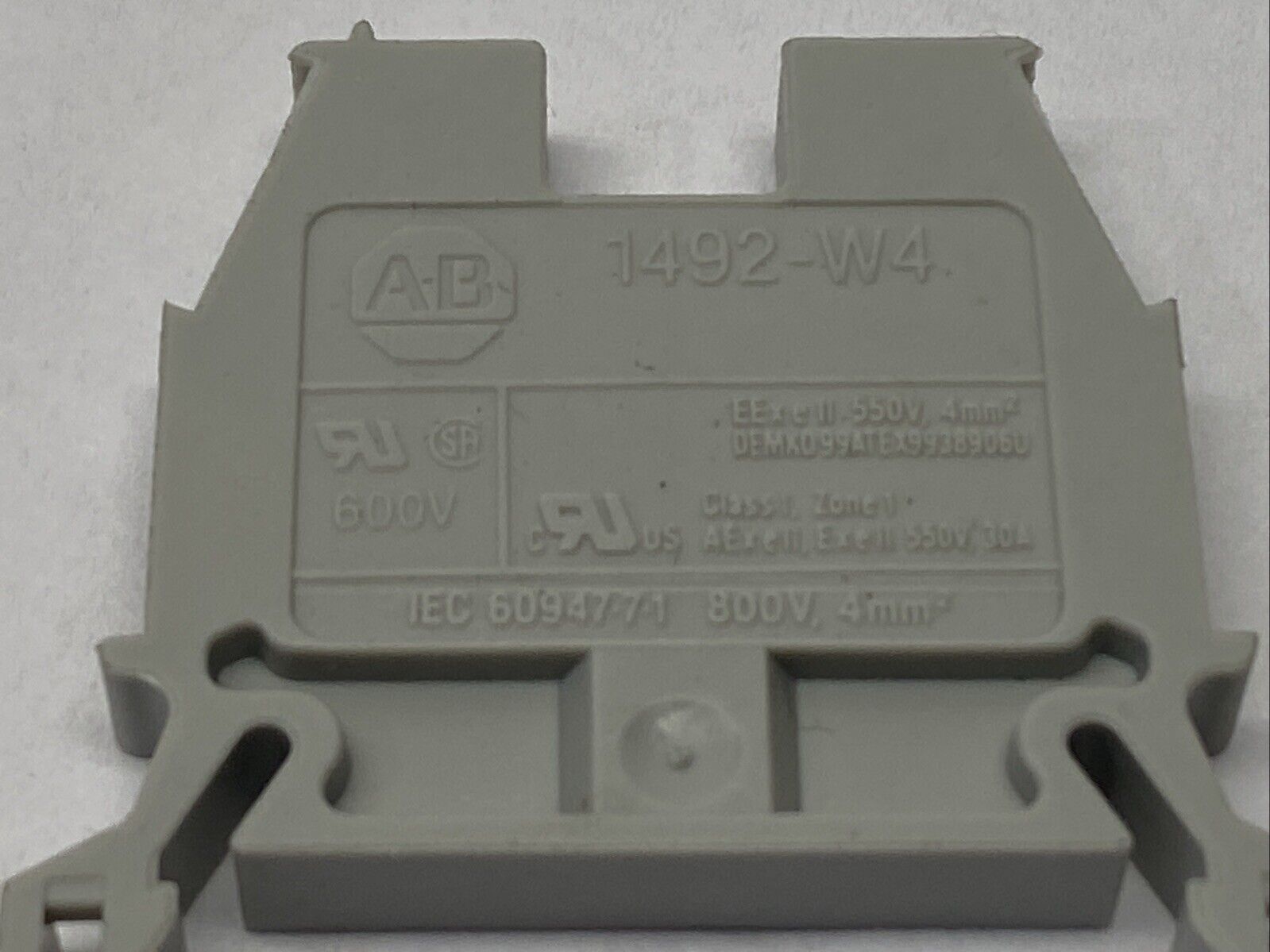Allen Bradley 1492-W4 Terminal Blocks 30A 600VAC/DC Gray 4mm LOT OF 10 - Maverick Industrial Sales