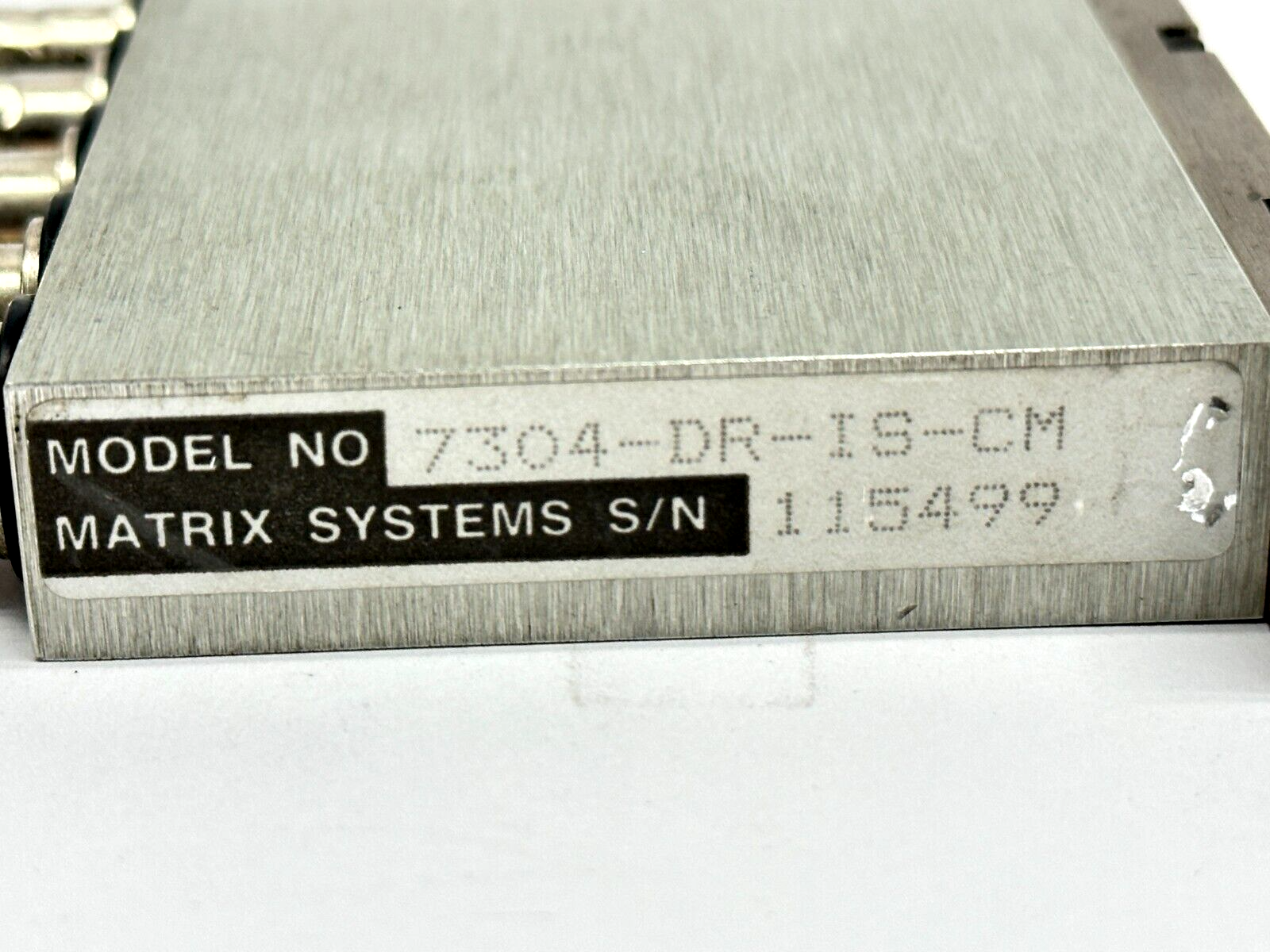 Matrix Systems 7304-DR-IS-CM Coaxial Relay Module 7000 Series Options DR IS CM - Maverick Industrial Sales