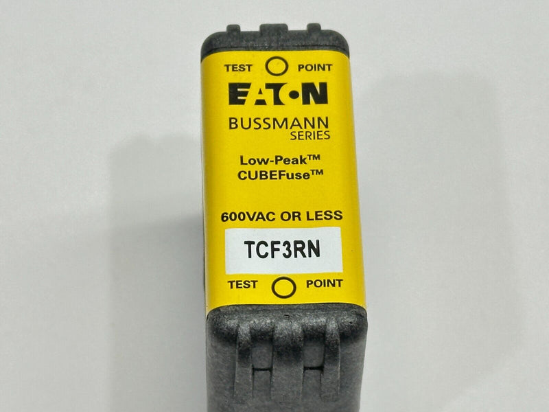 Eaton TCF3RN Bussmann Low-Peak CUBEFuse Fuse 3A 600VAC - Maverick Industrial Sales