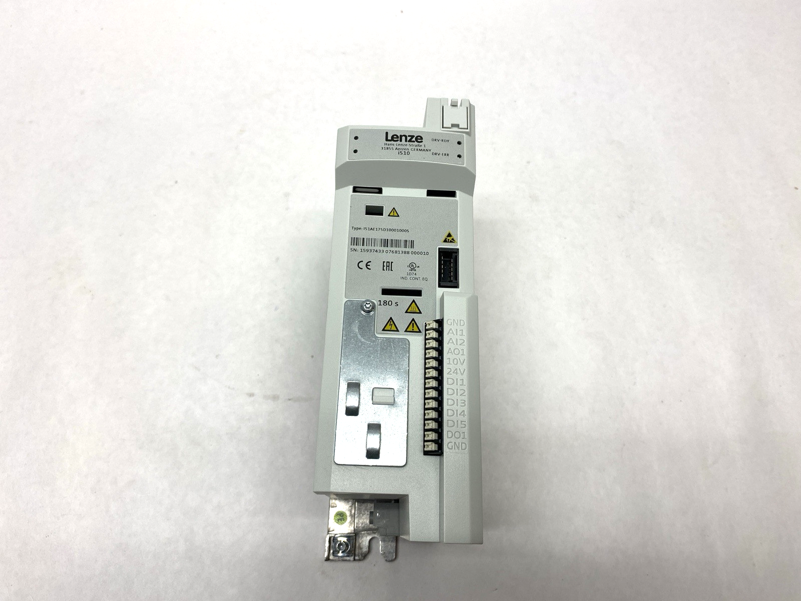 Lenze I51AE175D10001000S Inverter i510 1/N(3)/PE 230/240 V AC 0.75 kW/1 HP - Maverick Industrial Sales