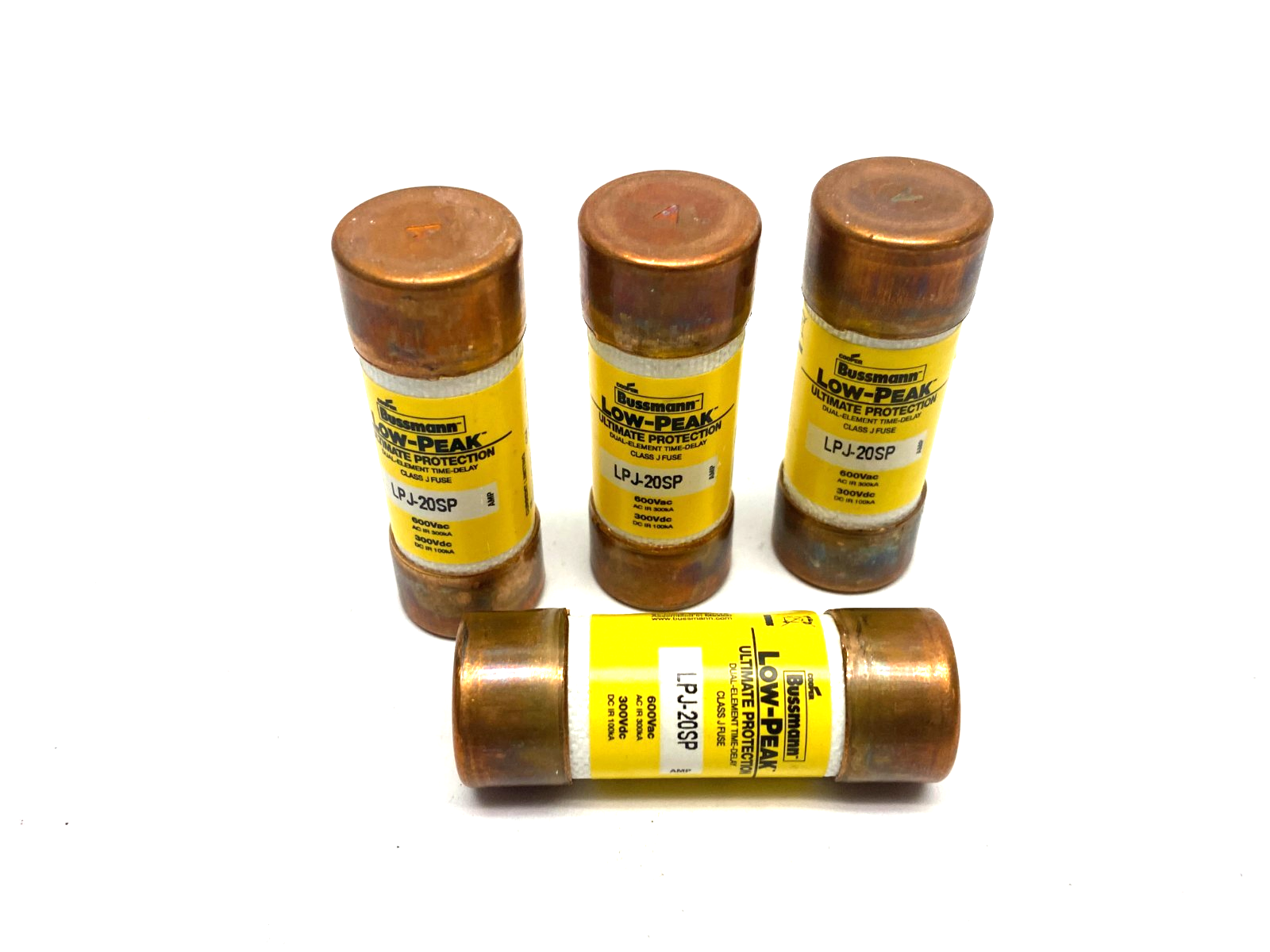 Bussmann LPJ-20SP Low-Peak Time Delay Dual Element Fuse Class J LOT OF 4 - Maverick Industrial Sales