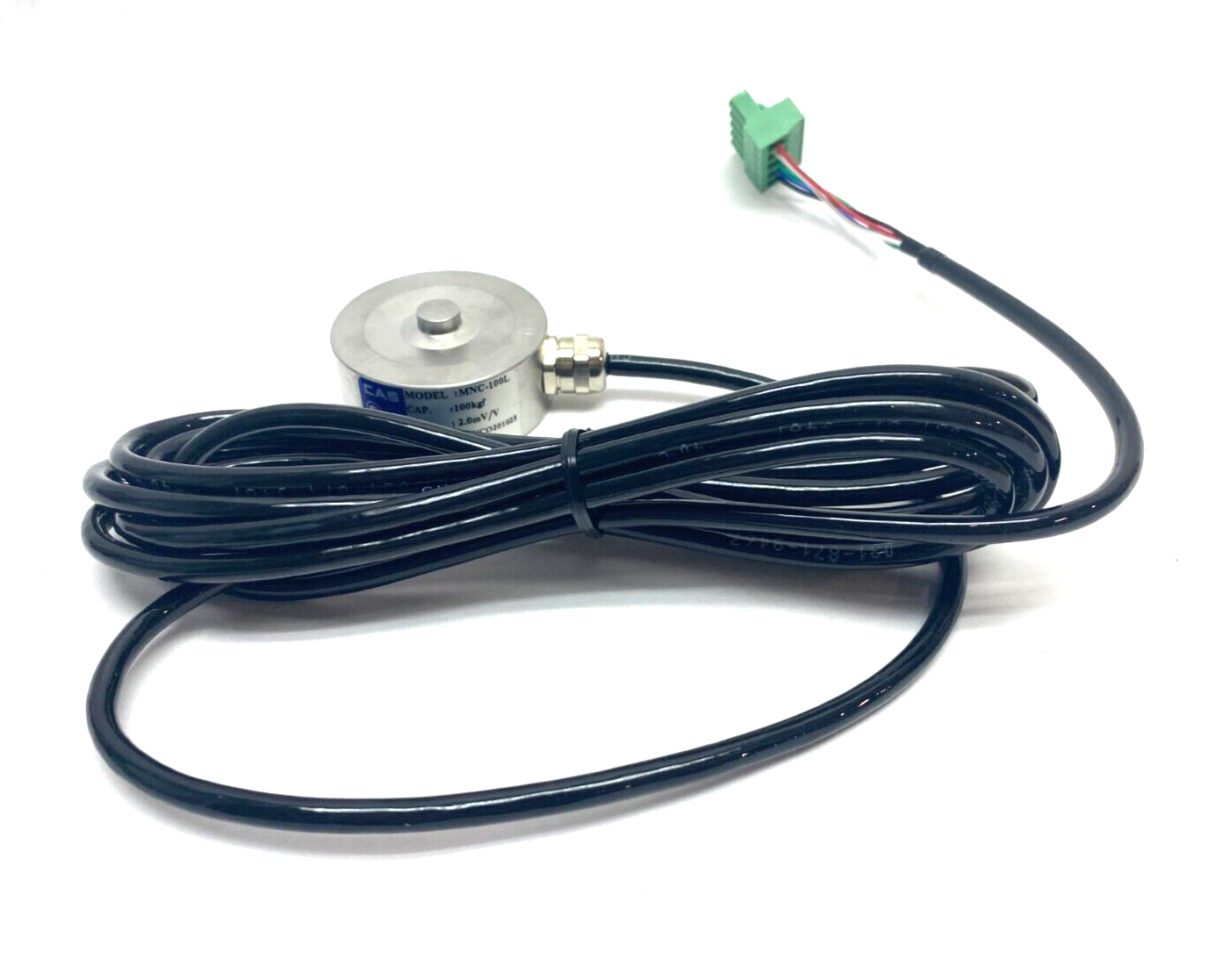 CAS MNC-100L Miniature Pancake Load Cell 100kgf Capacity LLBMNC104G000000 - Maverick Industrial Sales