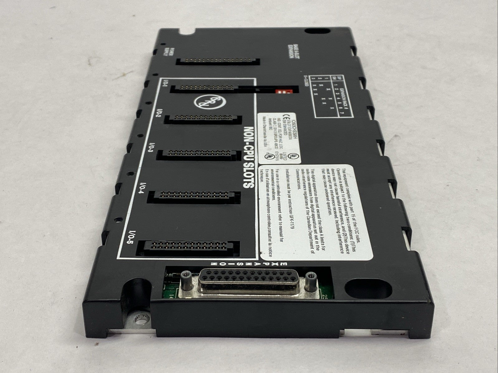 GE Fanuc IC693CHS398H 5-Slot Expansion Base EMI Enhanced - Maverick Industrial Sales