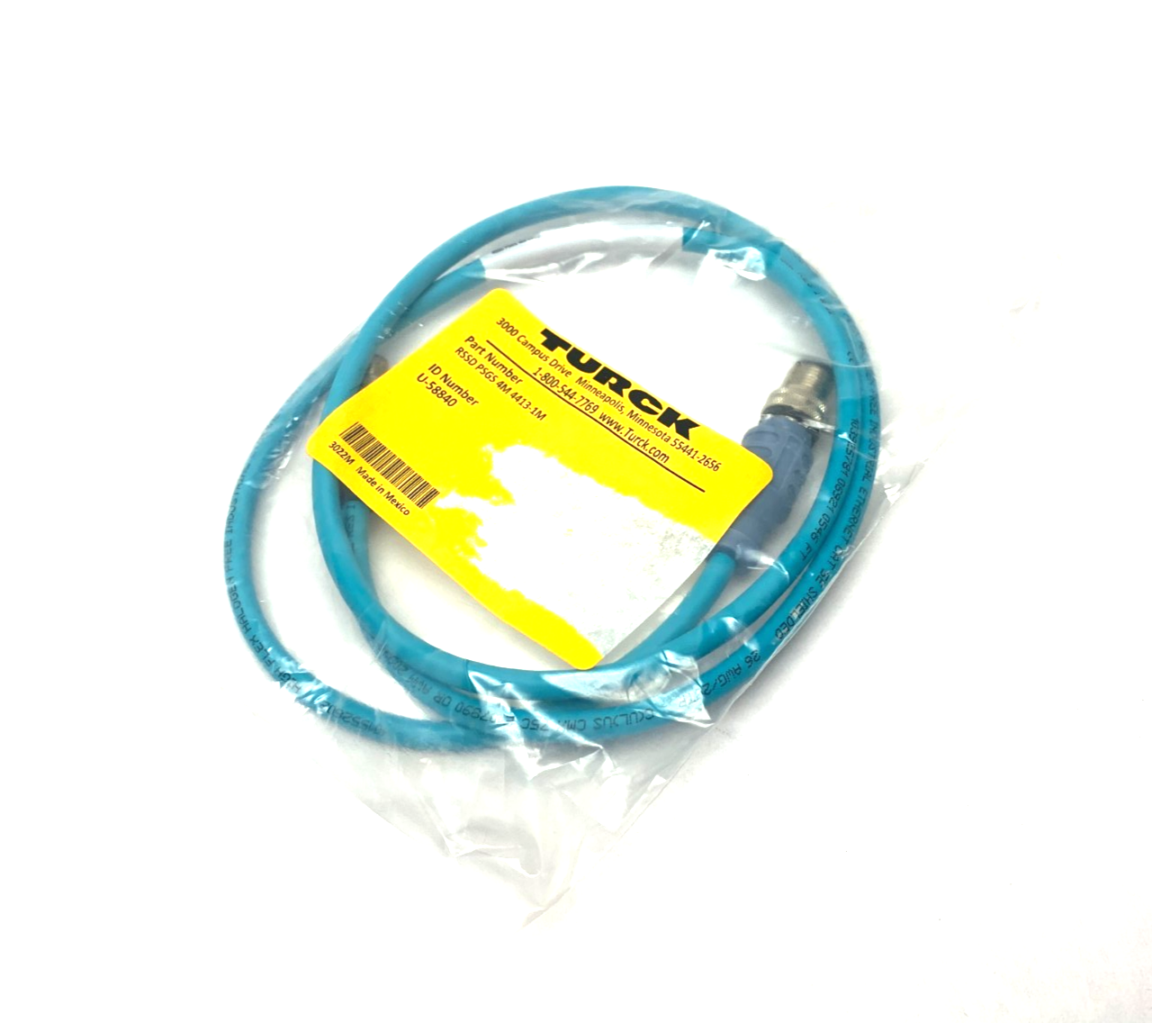 Turck RSSD PSGS 4M 4413-1M Double Ended Connection Cordset U-58840 - Maverick Industrial Sales