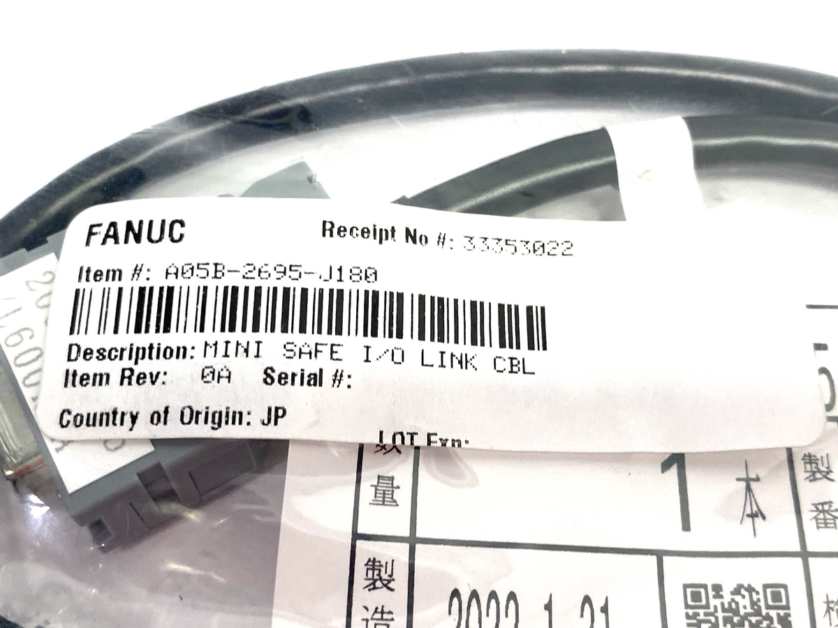 Fanuc A05B-2695-J180 Mini-Safe I/O Link Cable Assembly - Maverick Industrial Sales