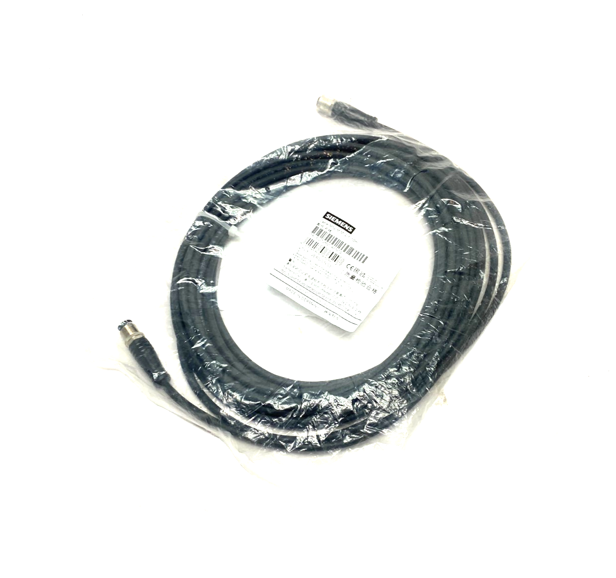 Siemens 6GT2891-4FN10 SIMATIC RF Plug-In Cable M12 M to M12 F 10m Length - Maverick Industrial Sales