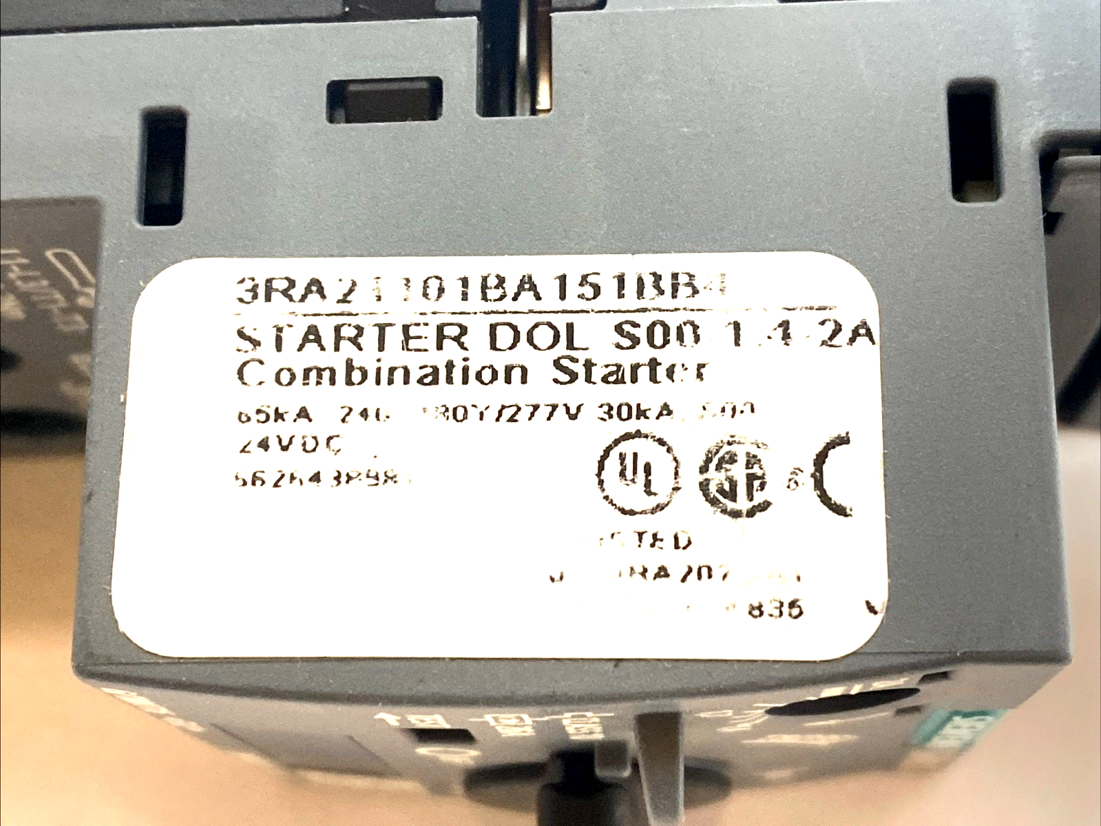 Siemens 3RA21101BA151BB4 Load Feeder DOL 24VDC 1.4-2A - Maverick Industrial Sales