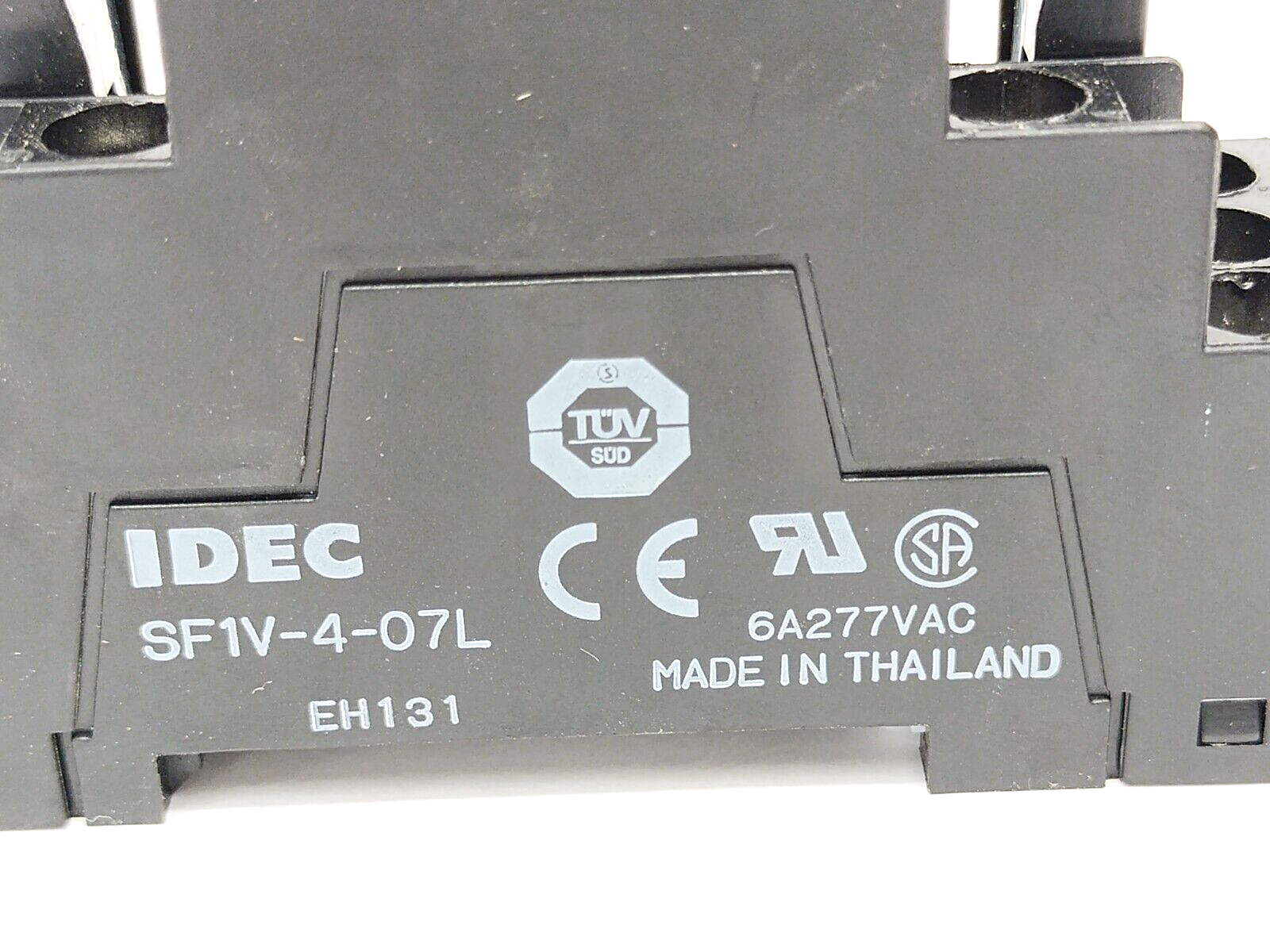 IDEC SF1V-4-07L Din Mount Relay Socket 4P 6A 10-Pin LOT OF 3 - Maverick Industrial Sales