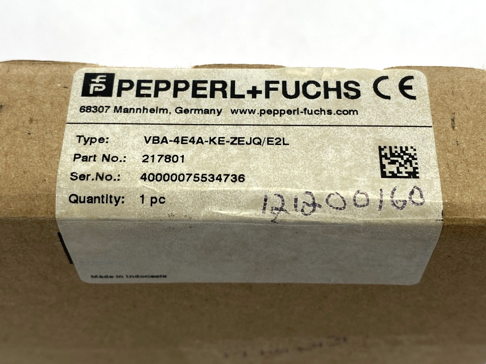 Pepperl+Fuchs VBA-4E4A-KE-ZEJQ/E2L AS-Interface Sensor Actuator Module 217801 - Maverick Industrial Sales