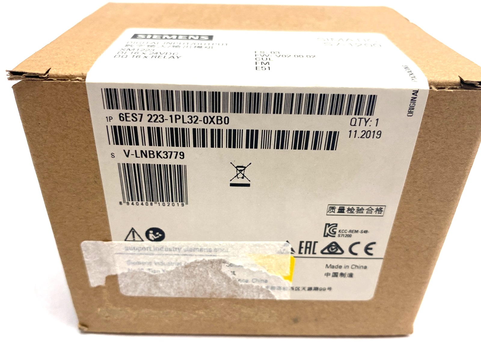 Siemens 6ES7 223-1PL32-0XB0 SIMATIC S7-1200 Digital Input/Output Module - Maverick Industrial Sales