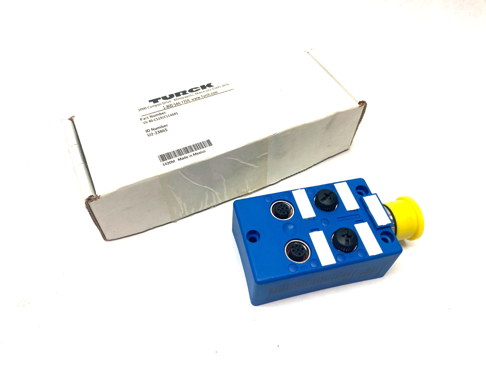 Turck VB 40-CS19/CS14685 Eurofast 4-Port Junction Box M23 Main Conn. U2-23865 - Maverick Industrial Sales