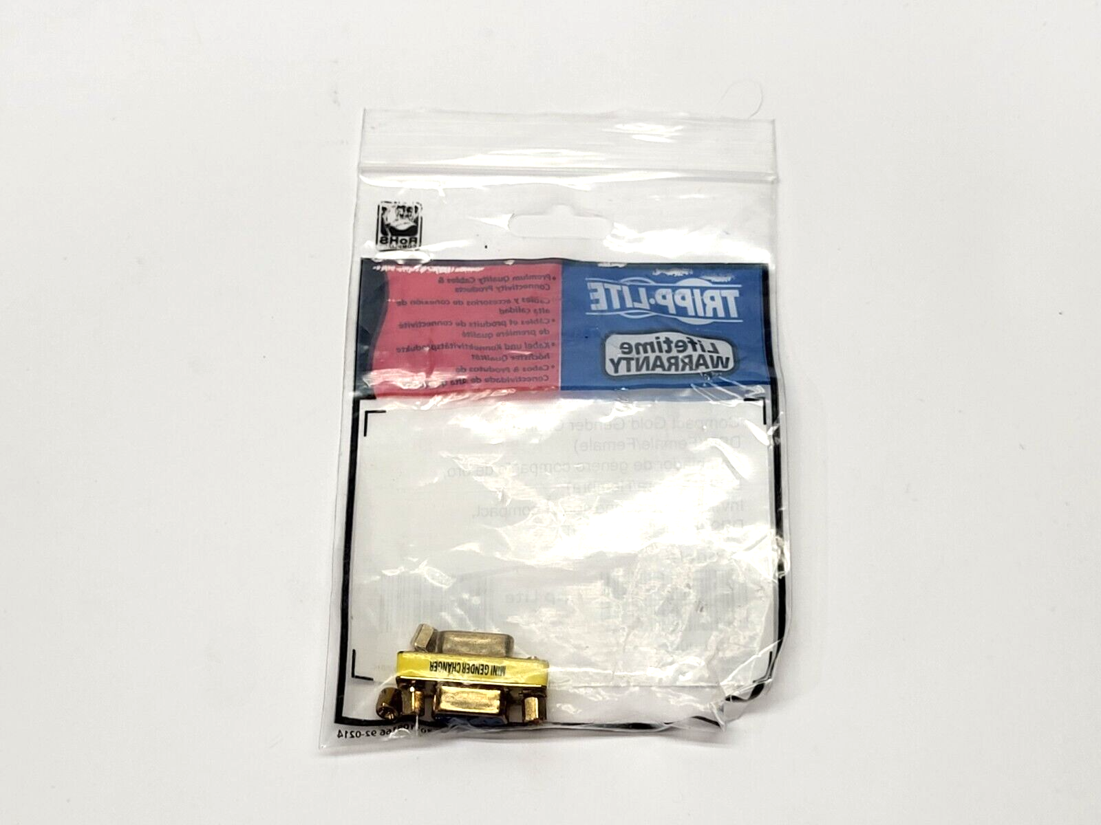 DB9 | Tripp Lite Compact Gold Gender Changer F/F- New - Maverick Industrial Sales