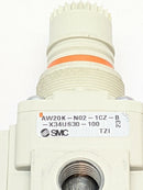 SMC AW20K-N02C-CZ-B-X34US30-100 Separator Regulator w/ Bowl Guard & Gauge - Maverick Industrial Sales