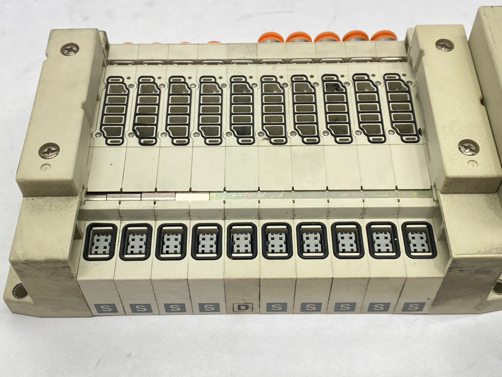 SMC 10-SS5V1-W10S0D-10B-N3 Pneumatic Manifold Assembly 10-Station - Maverick Industrial Sales
