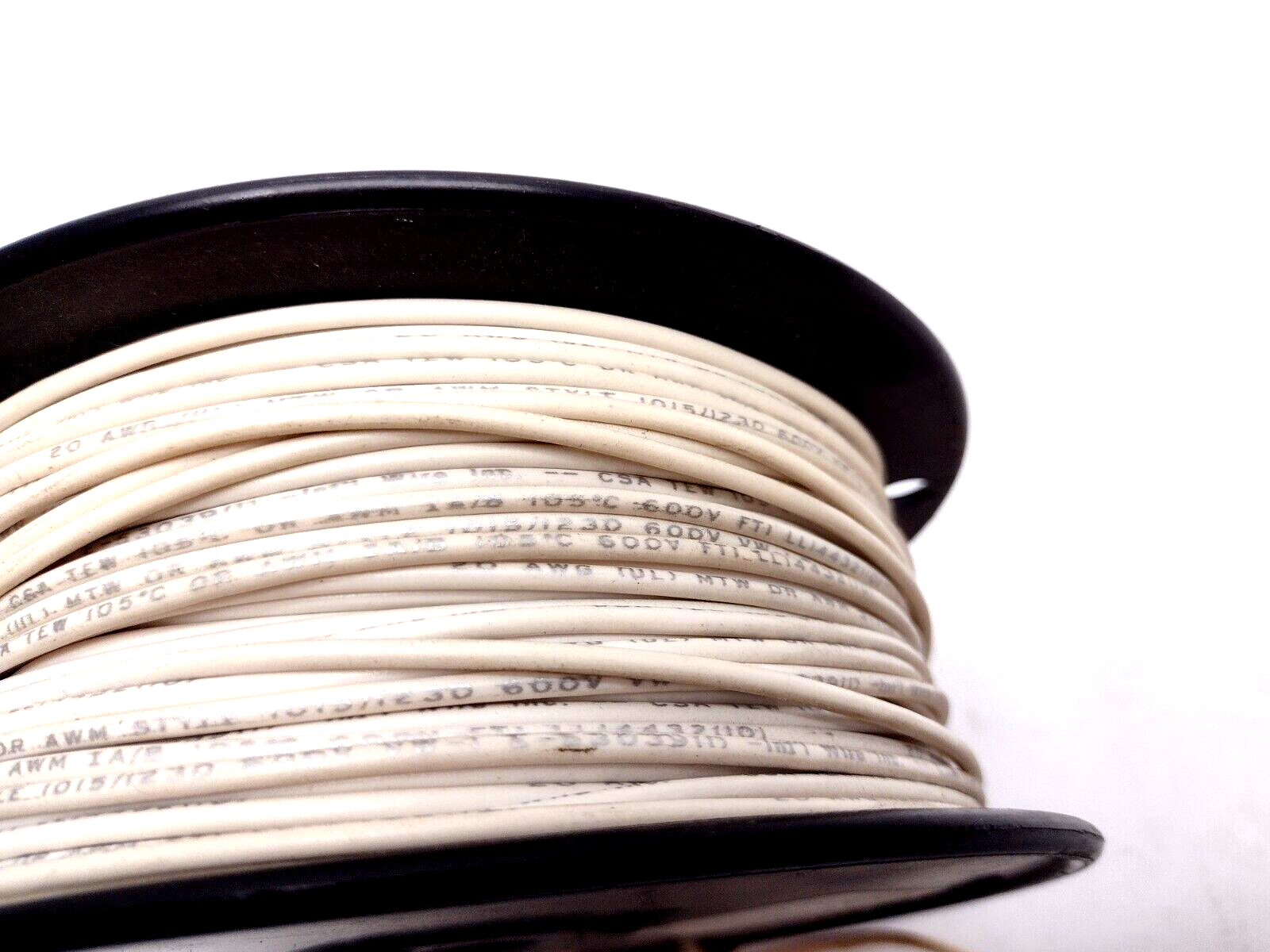 International Wire 20 AWG CU White 600V, 2.75 lb Spool - Maverick Industrial Sales