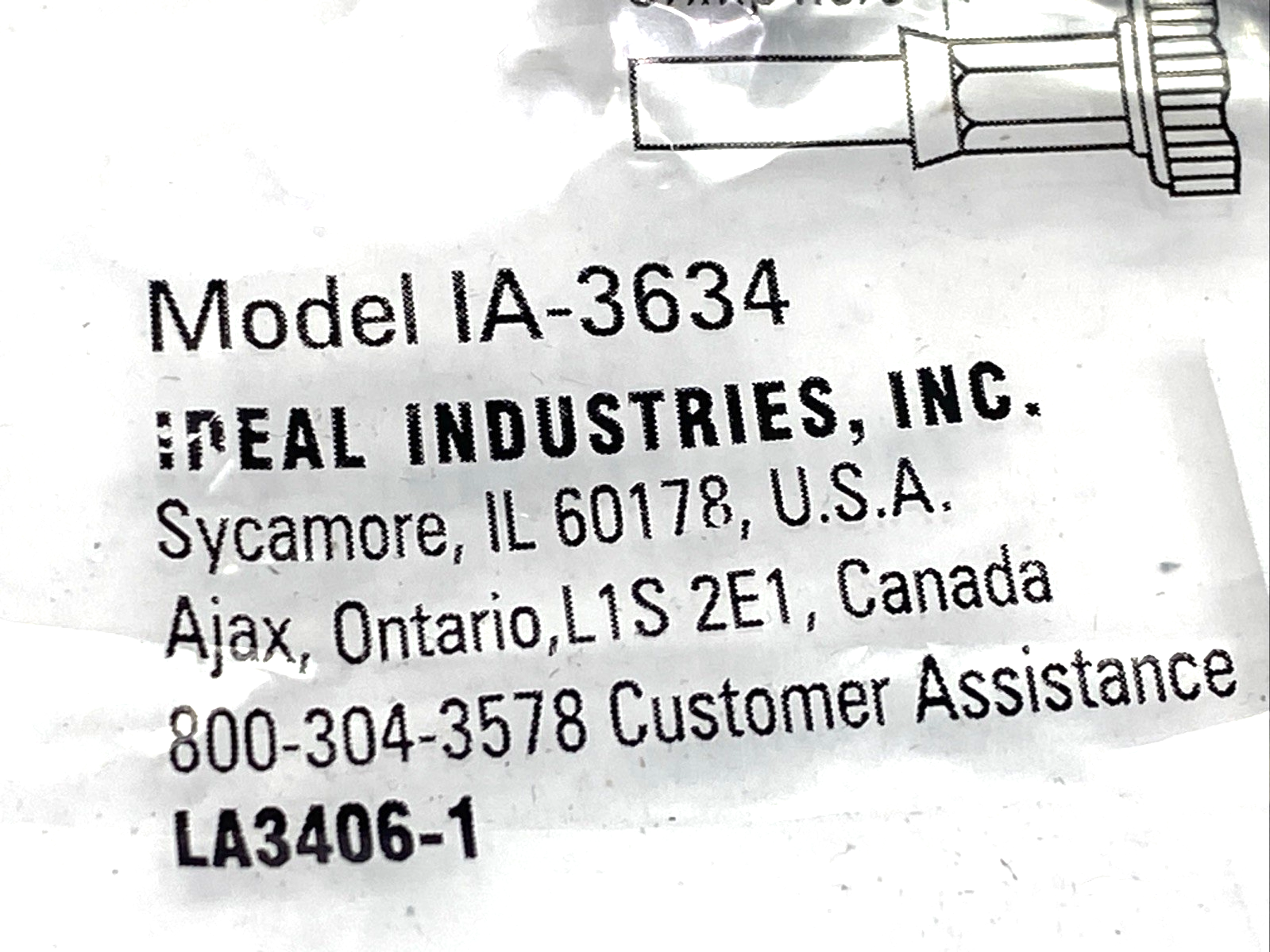Ideal IA-3634 BNC Plug, Coaxial Wireable Plug 18 AWG 75 Ohm, RG-6 LOT OF 3 - Maverick Industrial Sales