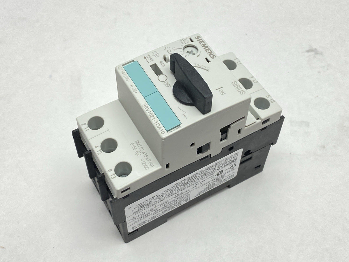 3RV1021-1DA10 | Siemens Motor Protection Circuit Breaker 3P 2.2-3.2A 600/690VAC - New – Open box - Maverick Industrial Sales