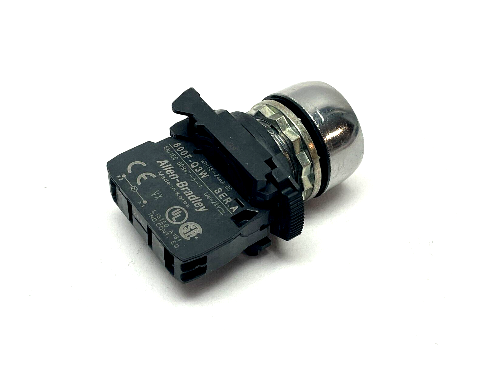 Allen Bradley 800FM-FA1 Pushbutton w/ 800F-Q3K Ser. A Lamp - Maverick Industrial Sales