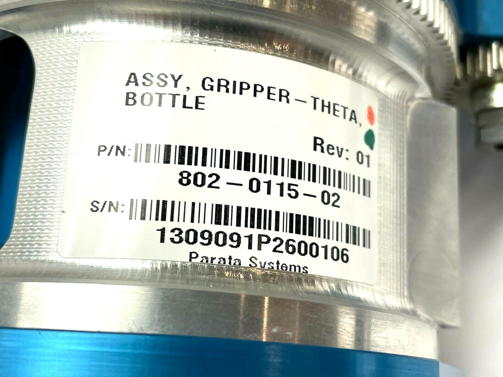 Parata Systems 802-0115-02 Robotic Pivoting Bottle Gripper - Maverick Industrial Sales