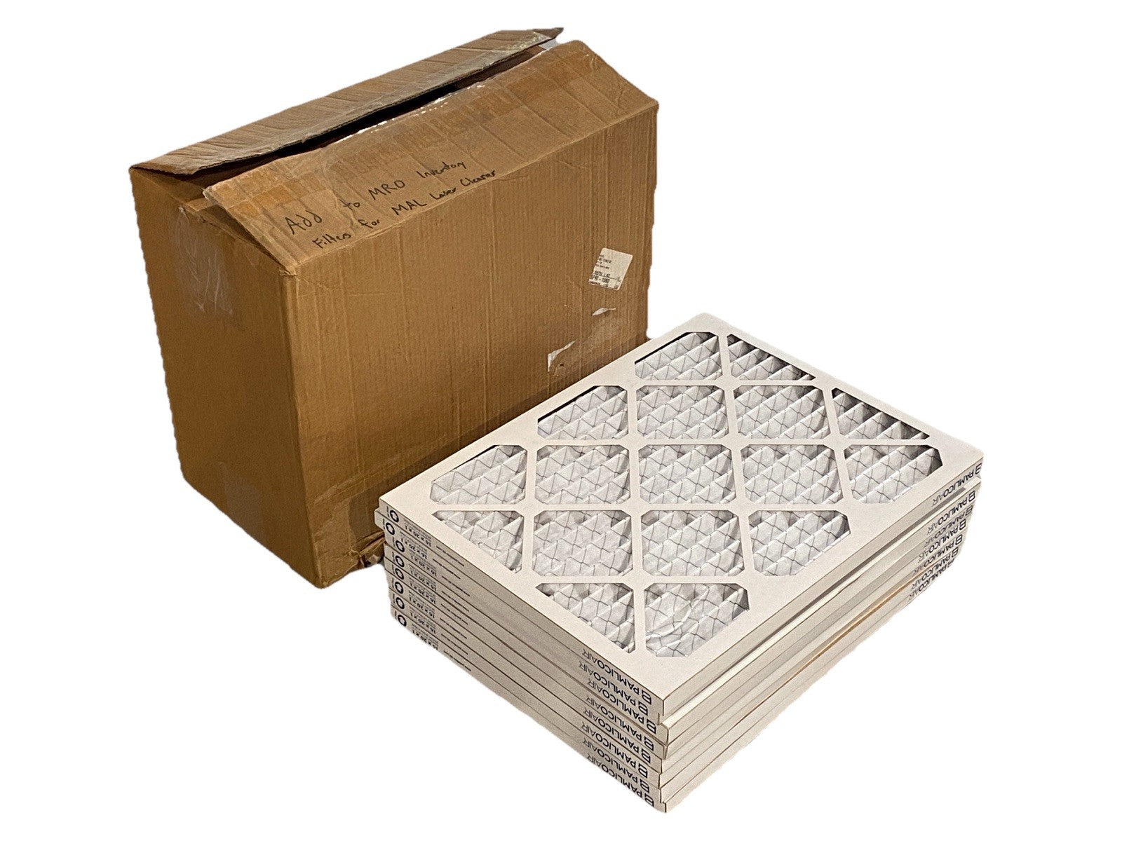 Pamlico Air 21211-011620 Fiberglass Air Filter MERV 11 16 x 20 x 1" LOT OF 8 - Maverick Industrial Sales
