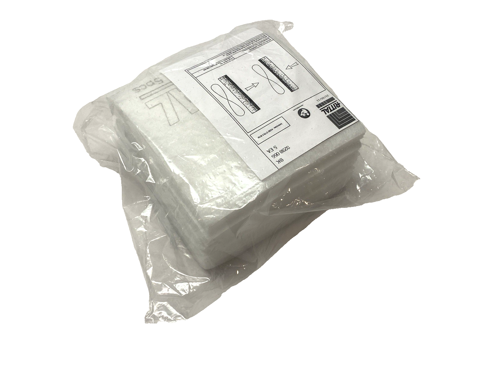 Rittal SK3238.055 Synthetic Fiber Fan Filter Mat 120mm x 120mm x 12mm PKG OF 5 - Maverick Industrial Sales
