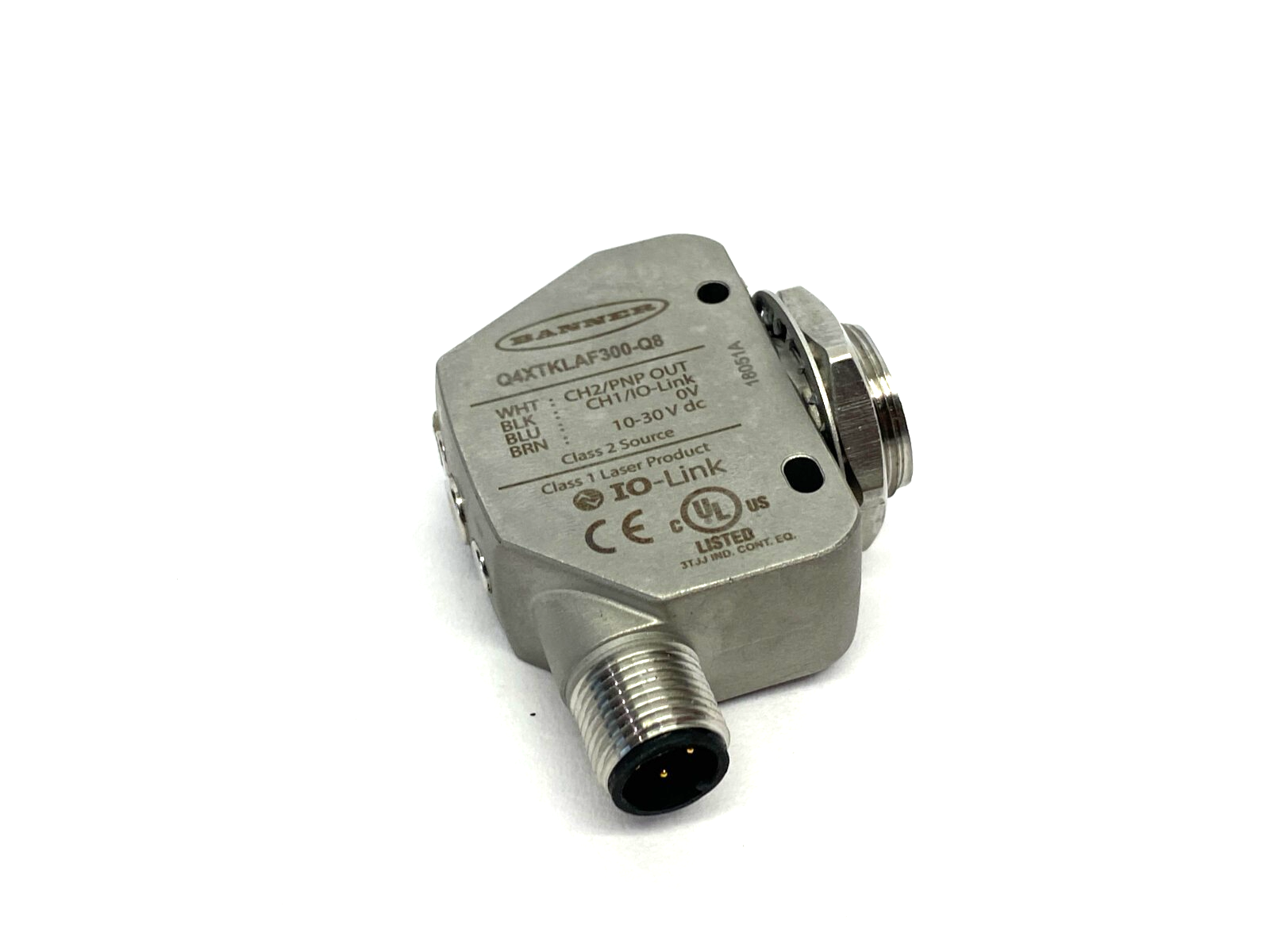 Banner Q4XTKLAF300-Q8 Rugged Laser Distance Sensor Adjustable Field 95301 - Maverick Industrial Sales