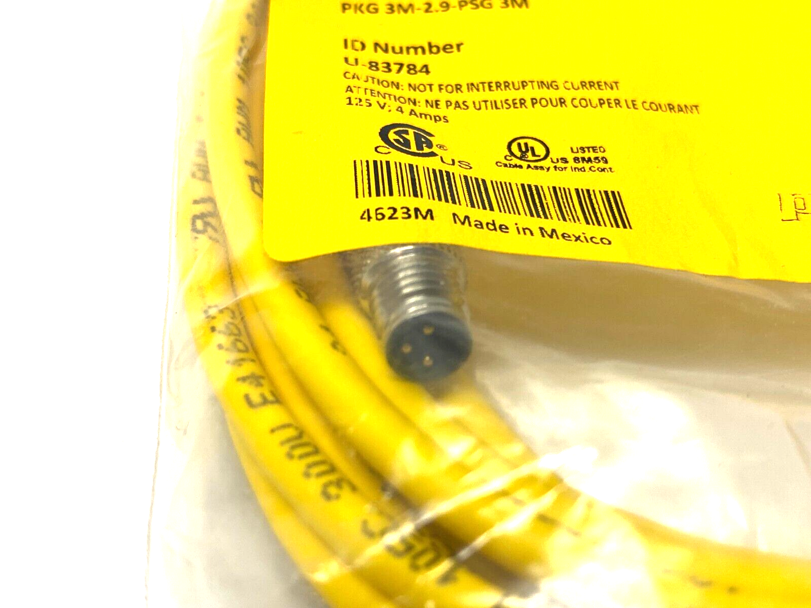 Turck PKG 3M-2.9-PSG 3M Picofast Double Ended Cordset U-83784 - Maverick Industrial Sales