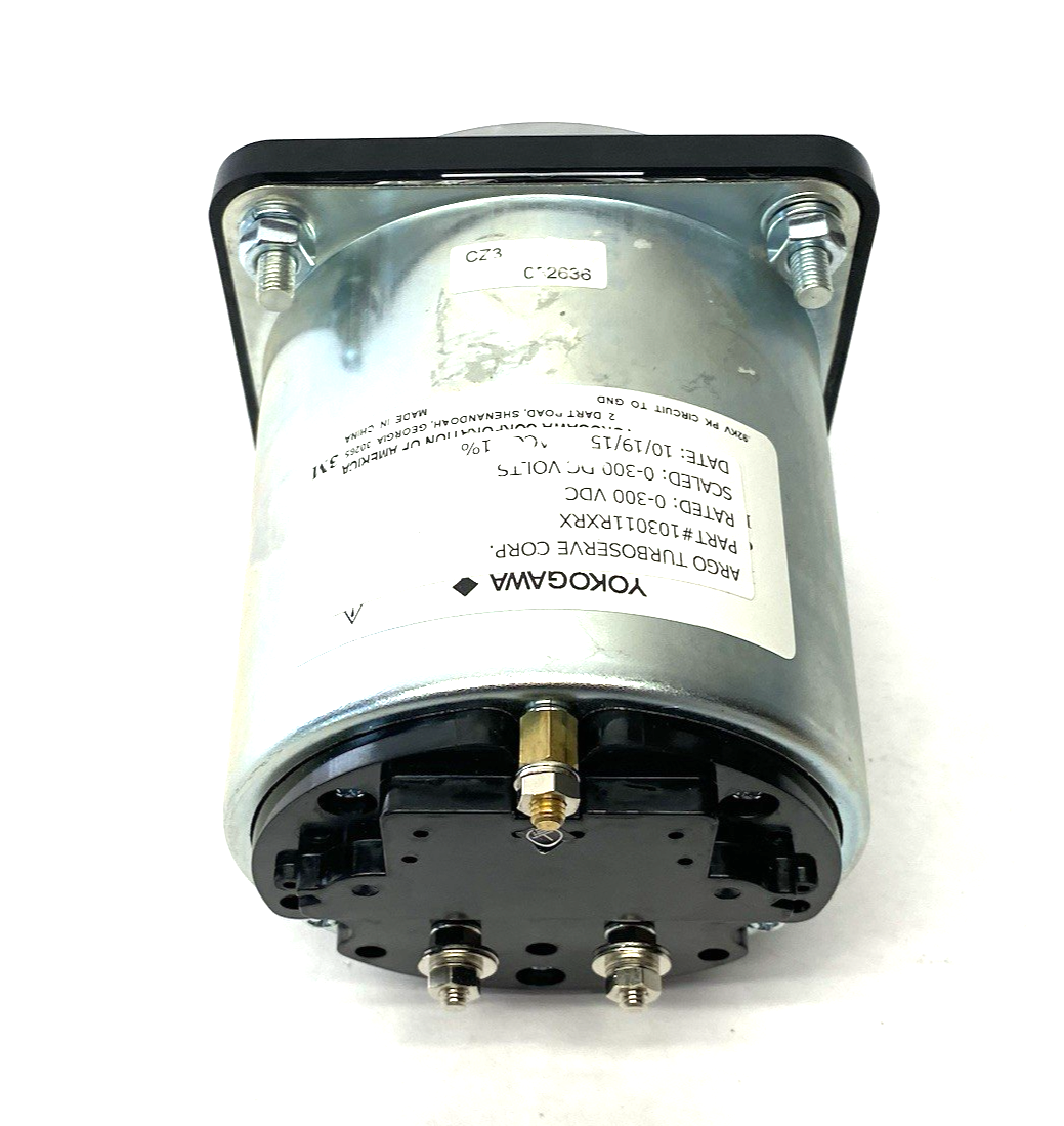 Yokogawa 103011RXRX Panel Meter 0-300VDC NEEDS NEW FRONT PLASTIC SHIELD/FACE - Maverick Industrial Sales