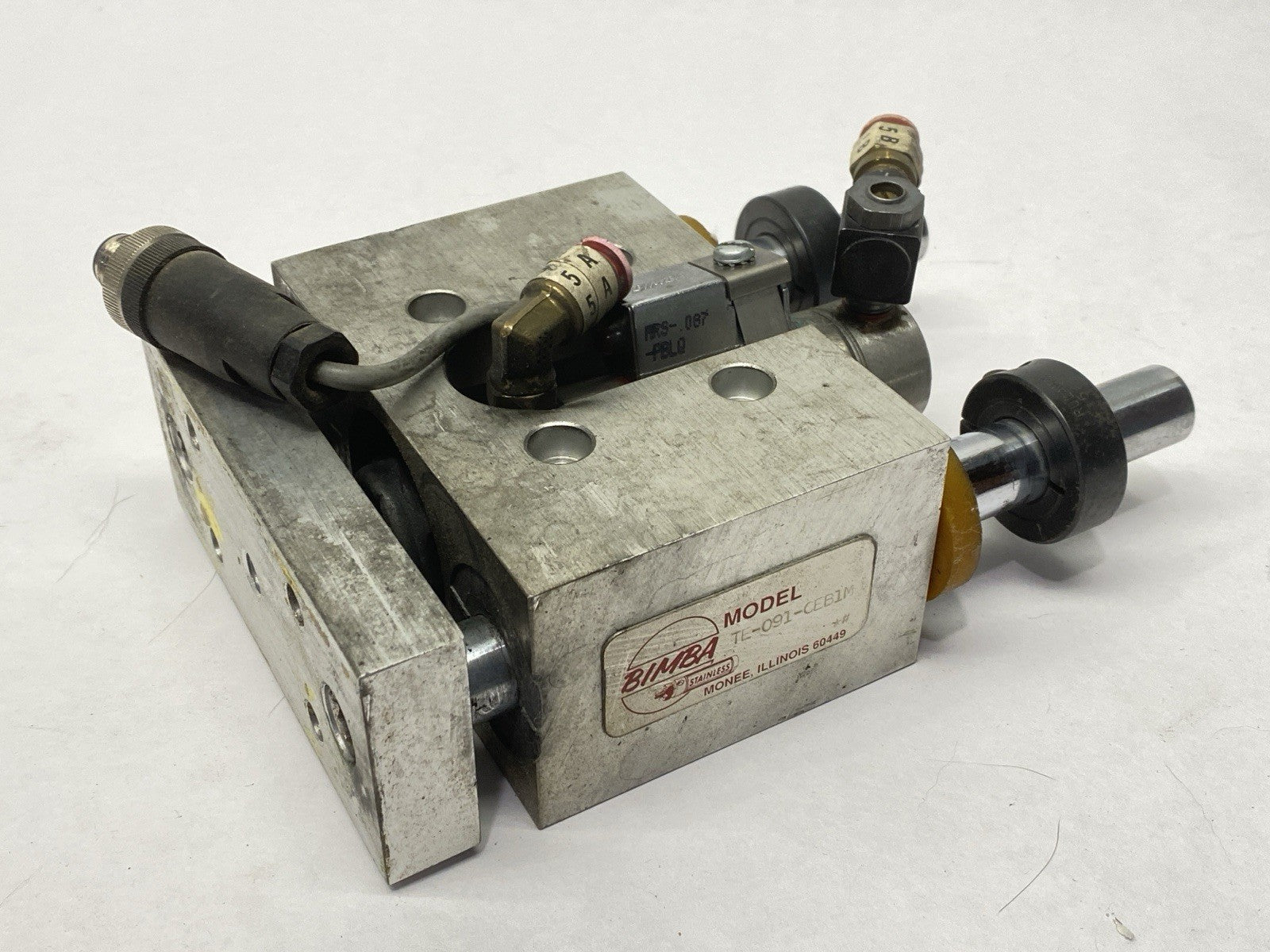 TE-091-CEB1M | Bimba Composite Bearing Linear Actuator Thruster 1-1/16" Bore- Used - Maverick Industrial Sales