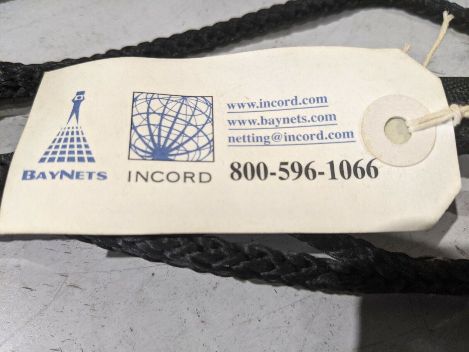 InCord M3000BK Knotless Netting 4" Square Holes 2" Web Border 26.25ft x 12ft - Maverick Industrial Sales