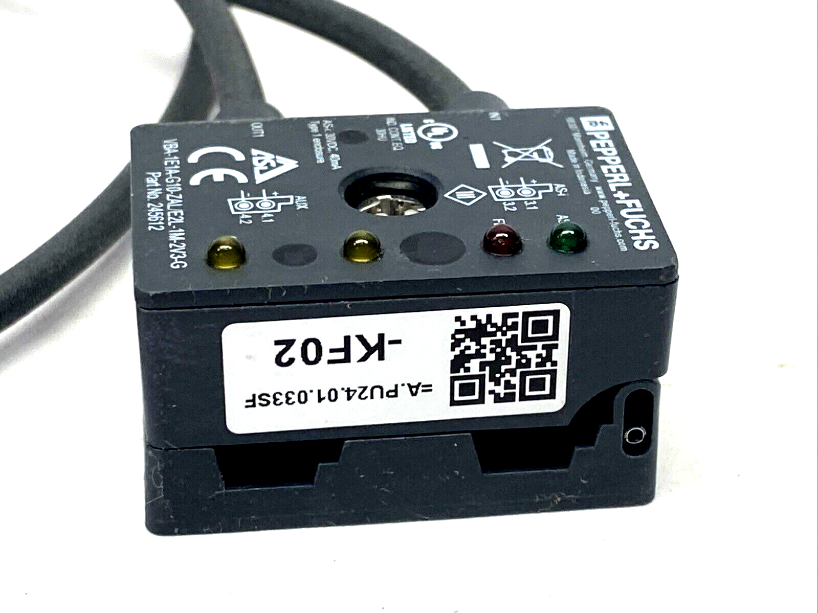 Pepperl+Fuchs VBA-1E1A-G10-ZAL/E2L-1M-2V3-G AS-i Sensor/Actuator Module 245612 - Maverick Industrial Sales