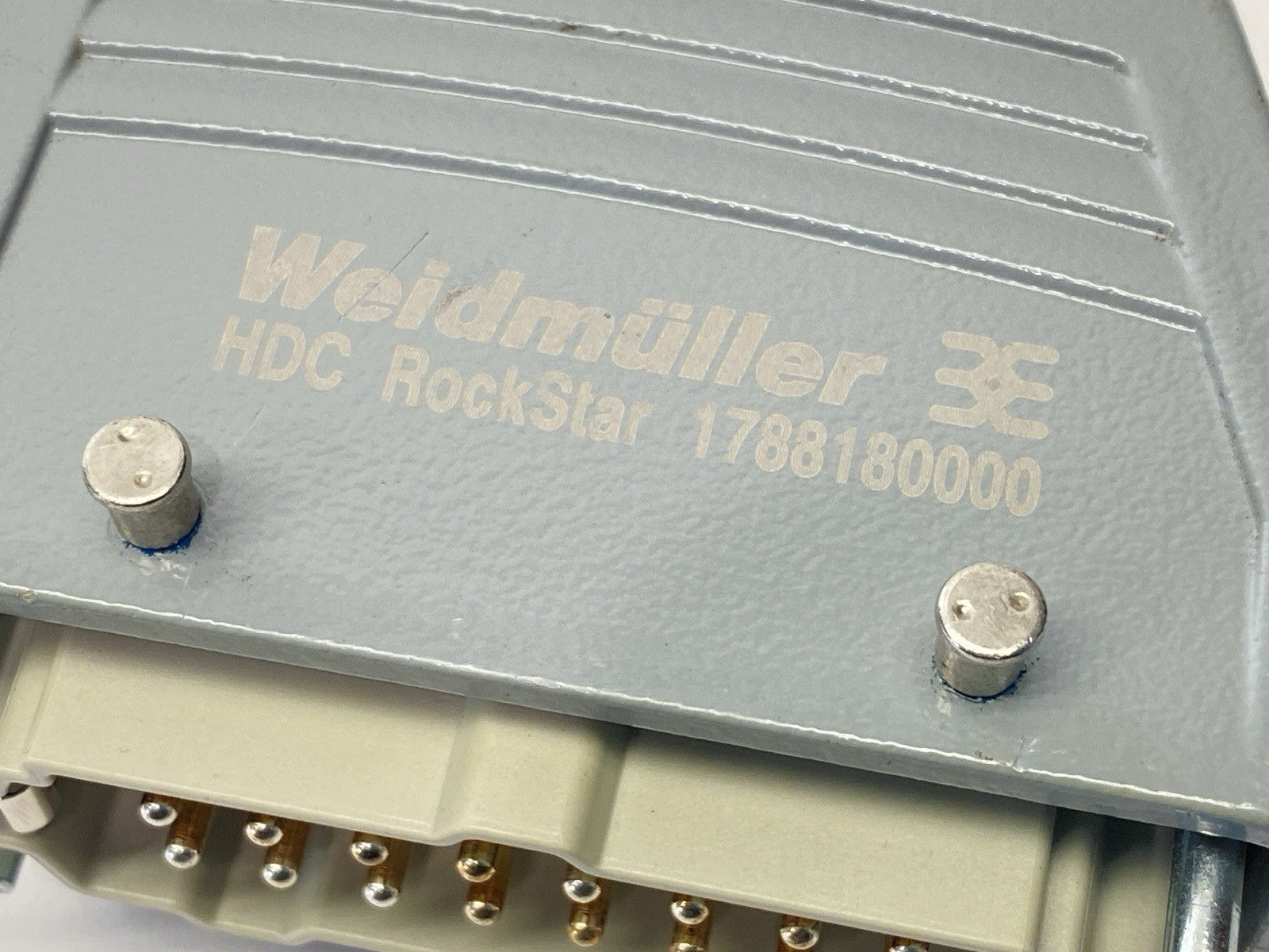 Weidmuller HDC HE 16 MS Male Connector 16P 16A 500V 1207500000 w/ 1788180000 - Maverick Industrial Sales
