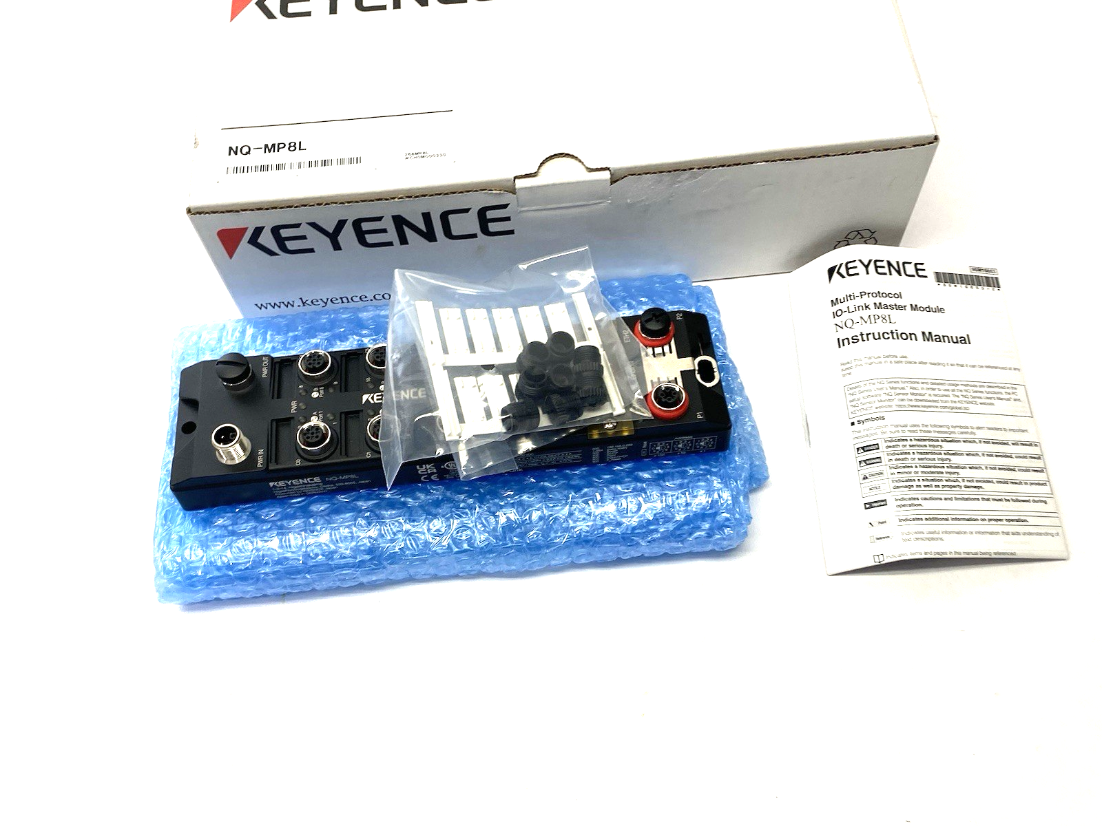 Keyence NQ-M8PL Multi-Protocol Compatible I/O-Link Master Module 8-Port - Maverick Industrial Sales