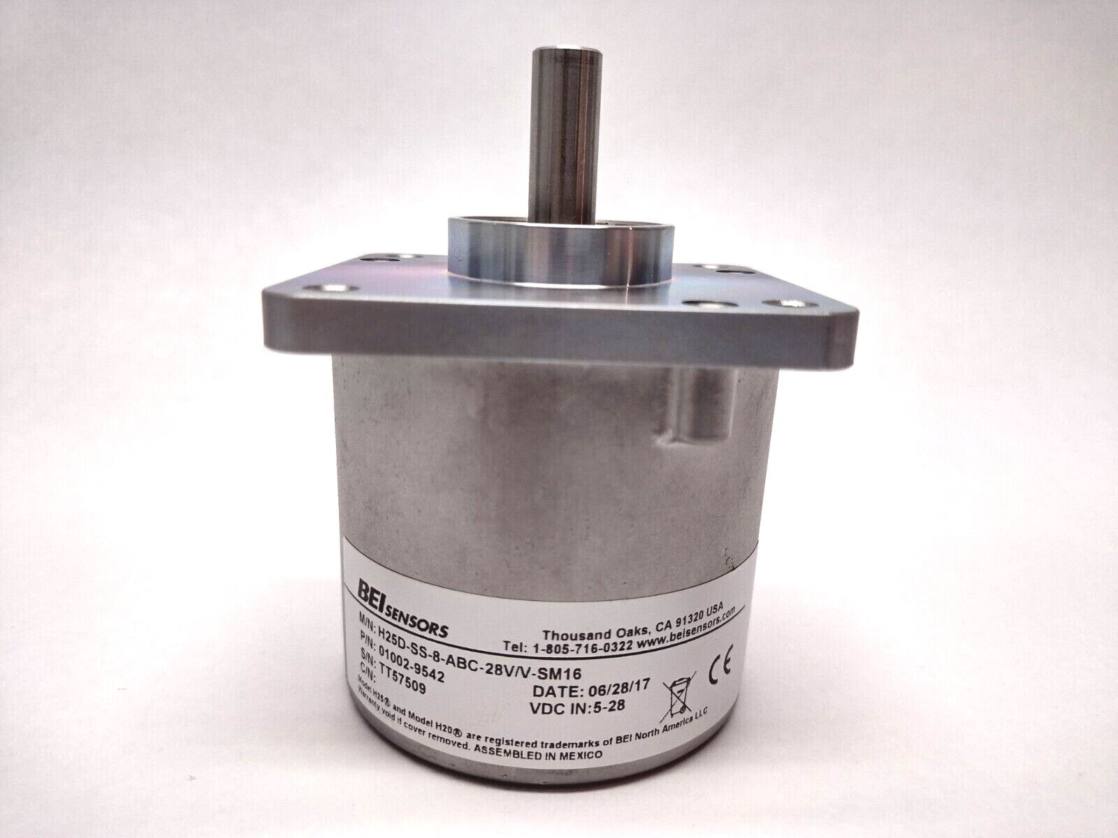 BEI H25D-SS-8-ABC-28V/V-SM16 Incremental Rotary Optical Encoder 01002-9542 - Maverick Industrial Sales