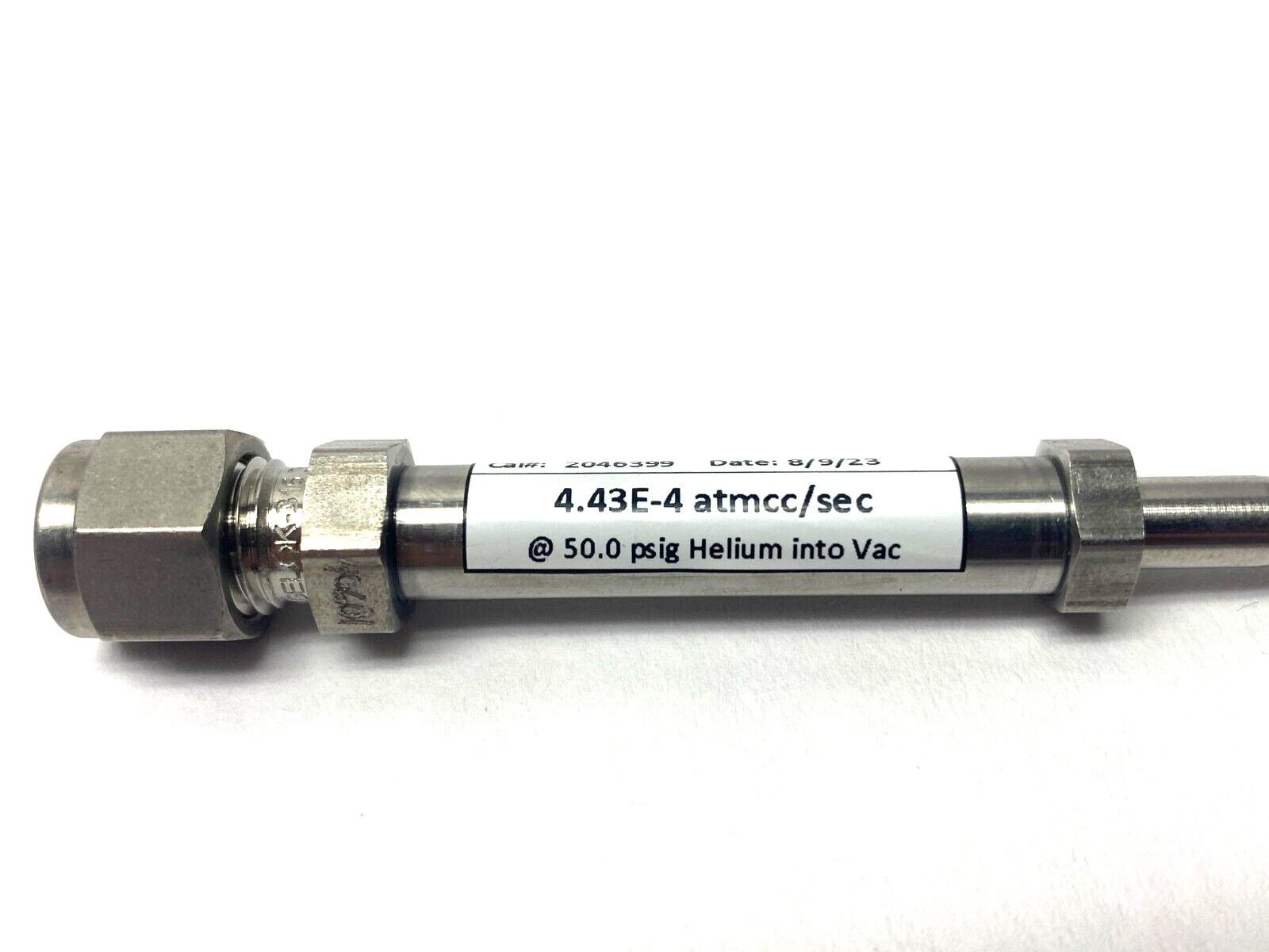 Inficon SPC-2016-G1 Helium Leak Detection Vacuum Jet Nozzle 4.43E-4 atmcc/sec - Maverick Industrial Sales