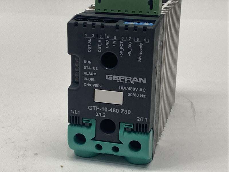 Gefran GTF-10-480-2-1-0-M Power Controller Single Phase 10A 480VAC 5-P-M-Z30 - Maverick Industrial Sales